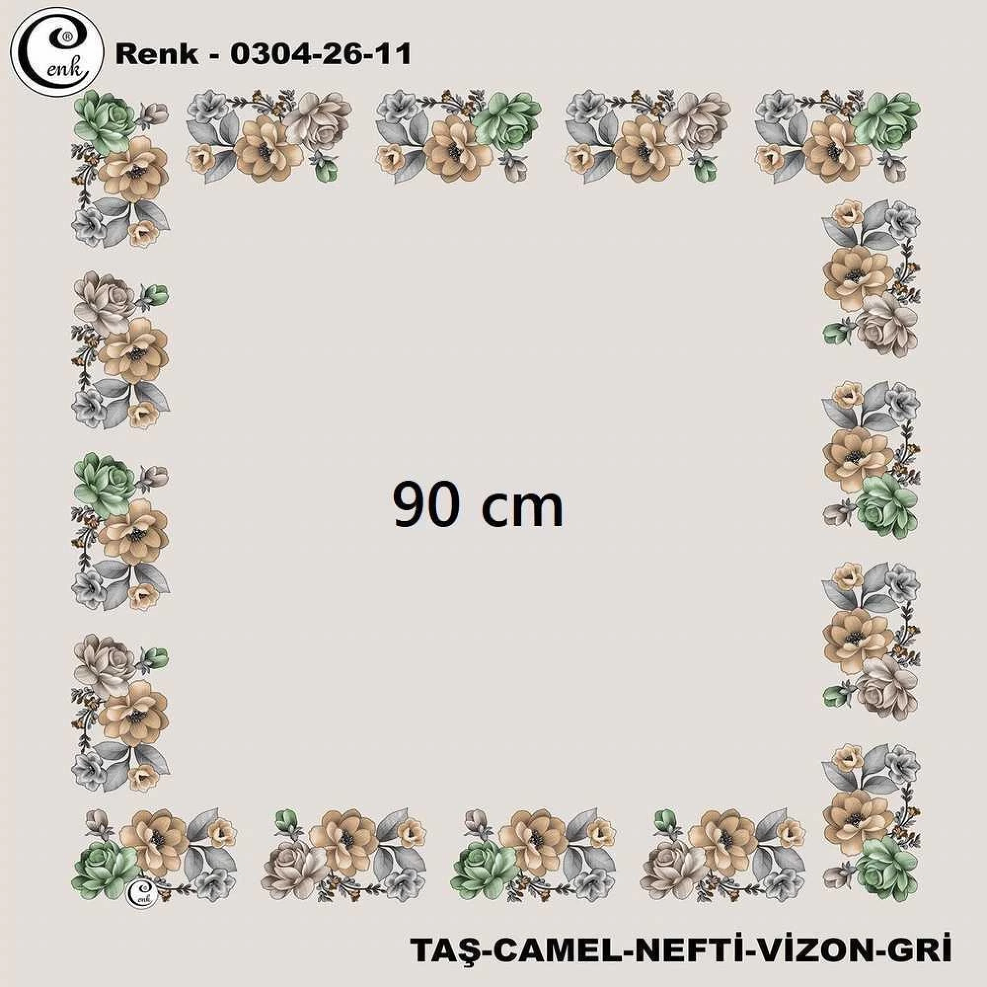 Cenk 90 CM İçi Boş Oyalık Yazma 026-11