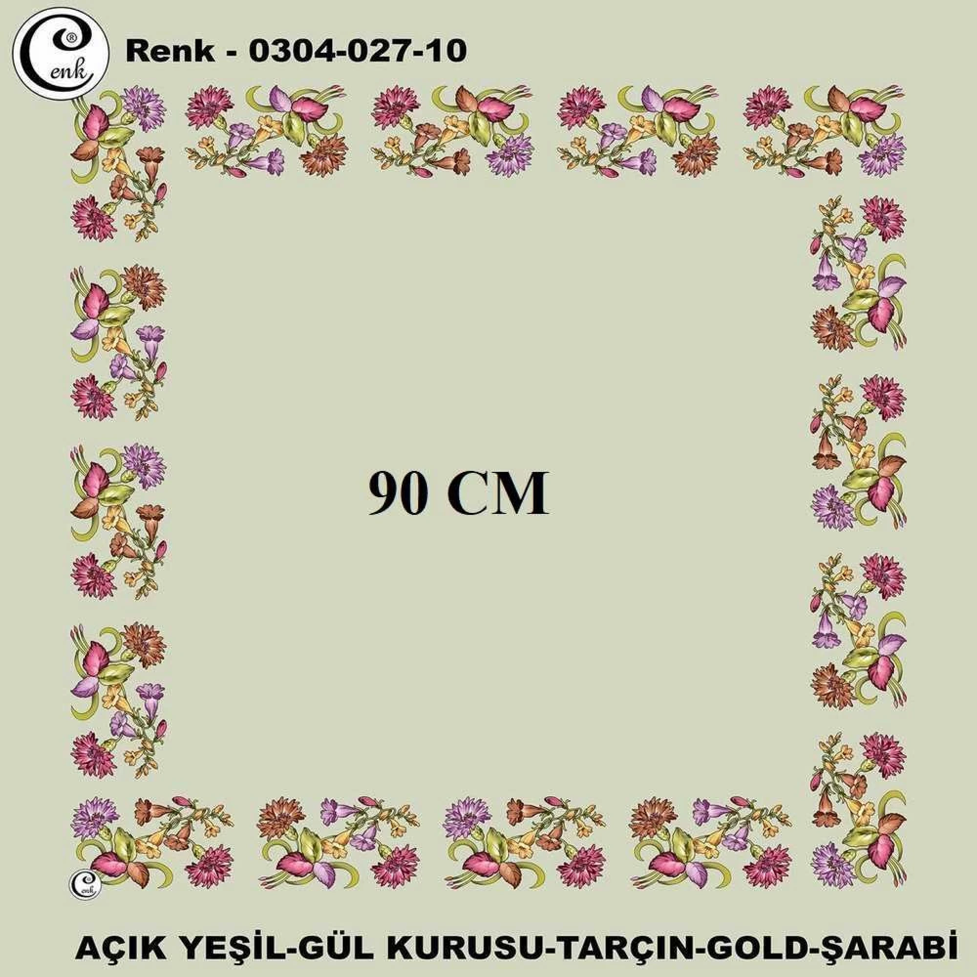 Cenk 90 CM İçi Boş Oyalık Yazma 027-10