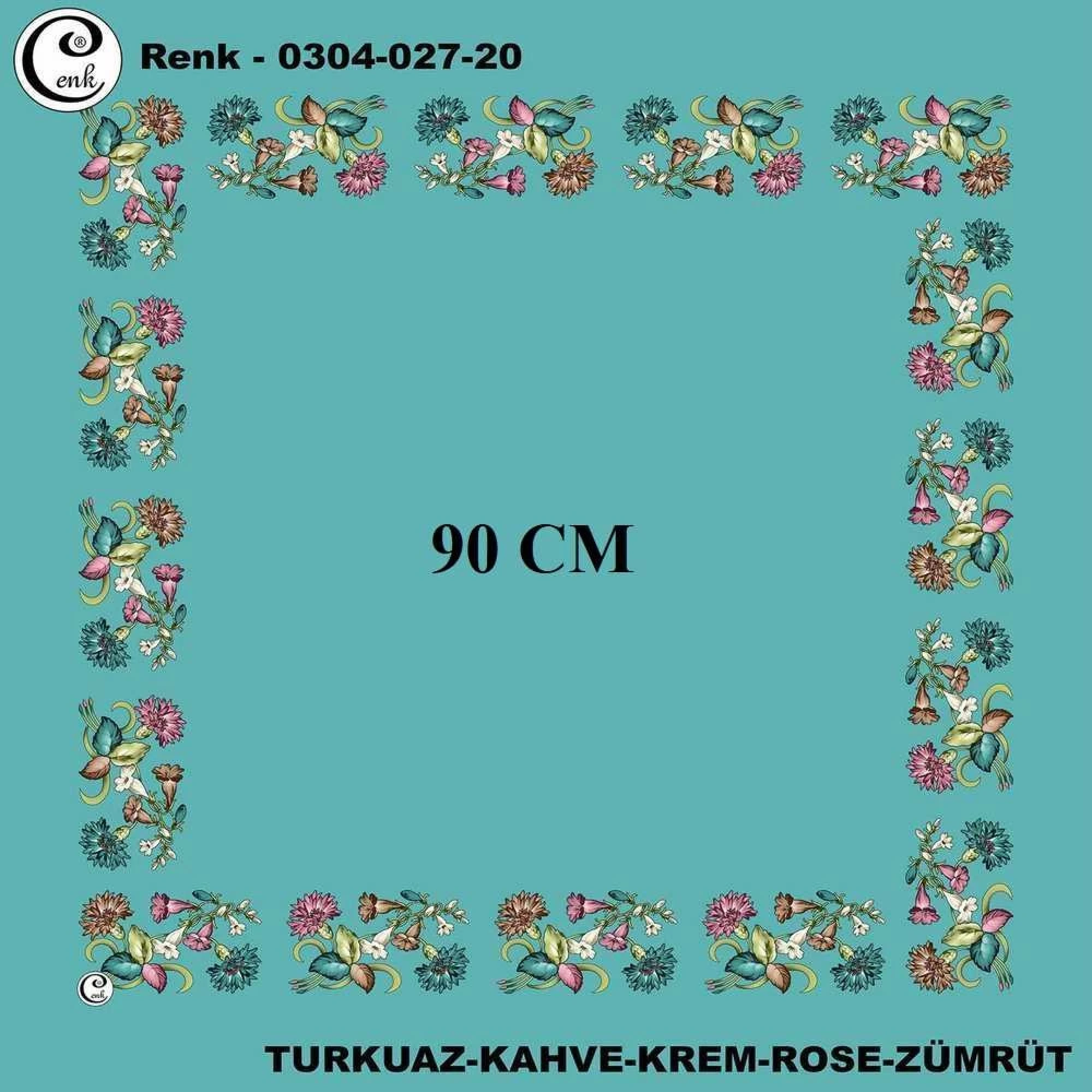 Cenk 90 CM İçi Boş Oyalık Yazma 027-20