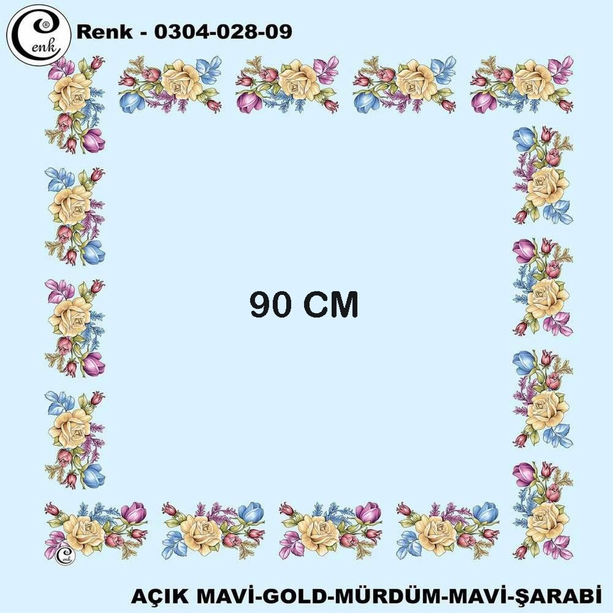 Cenk 90 CM İçi Boş Oyalık Yazma 028-09