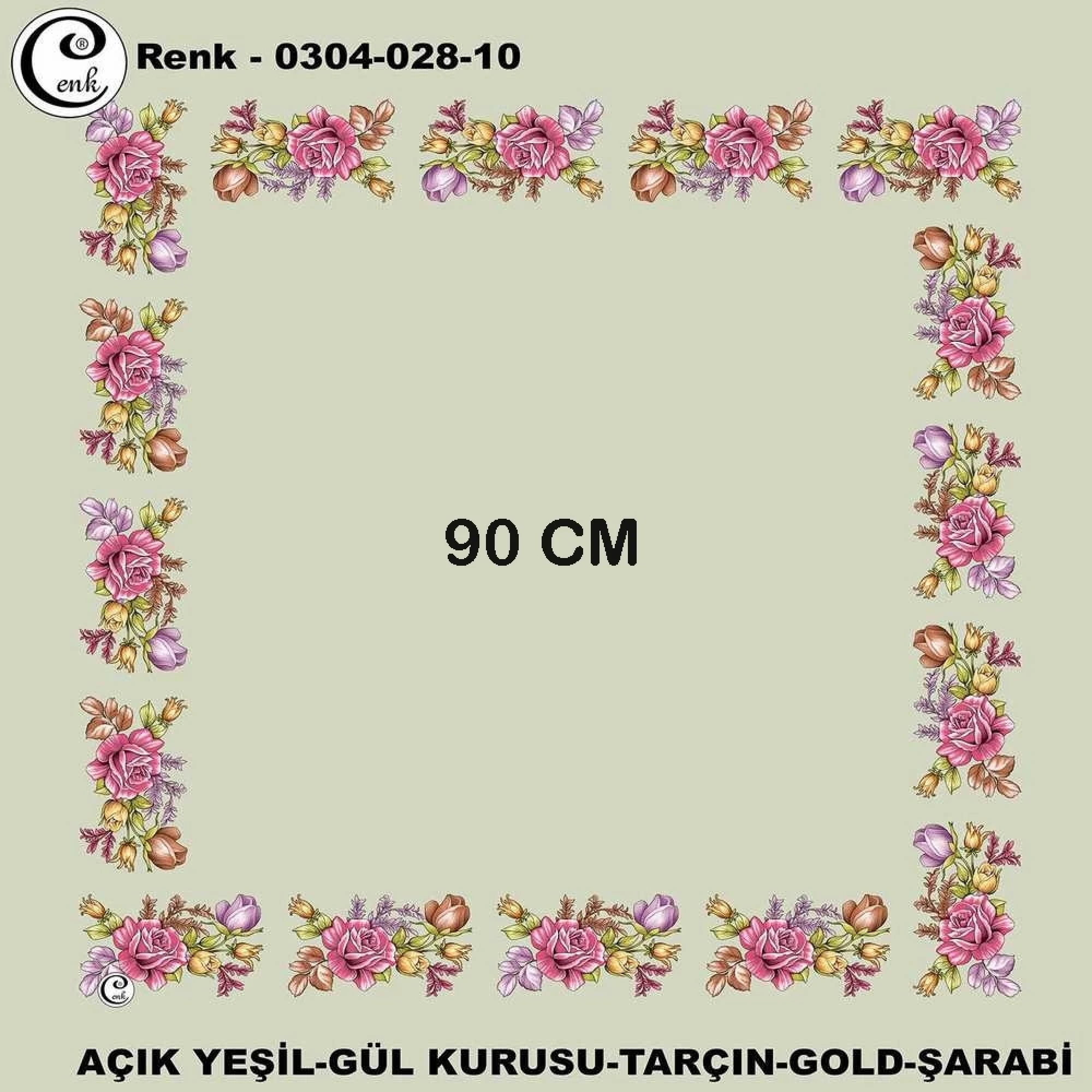 Cenk 90 CM İçi Boş Oyalık Yazma 028-10
