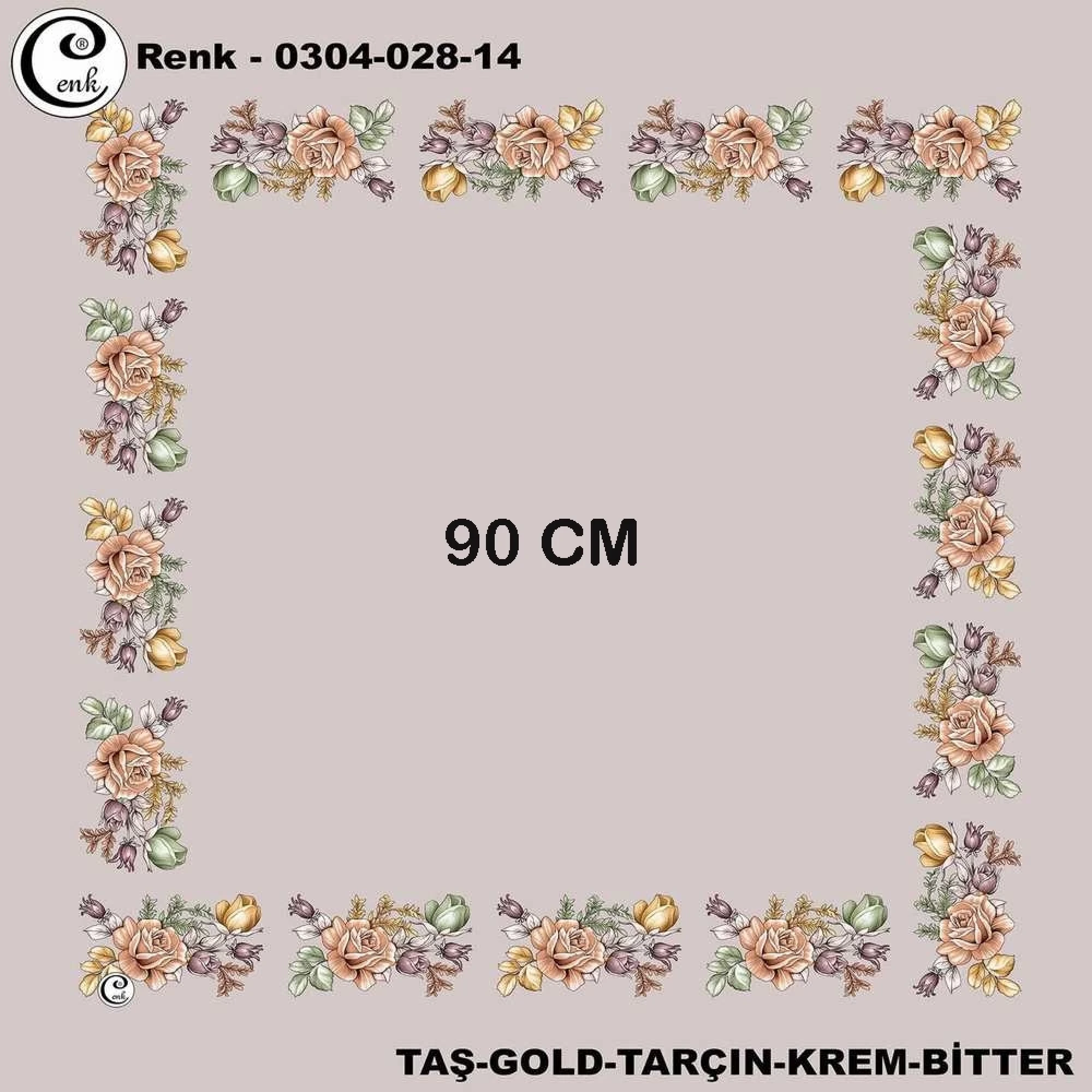 Cenk 90 CM İçi Boş Oyalık Yazma 028-14