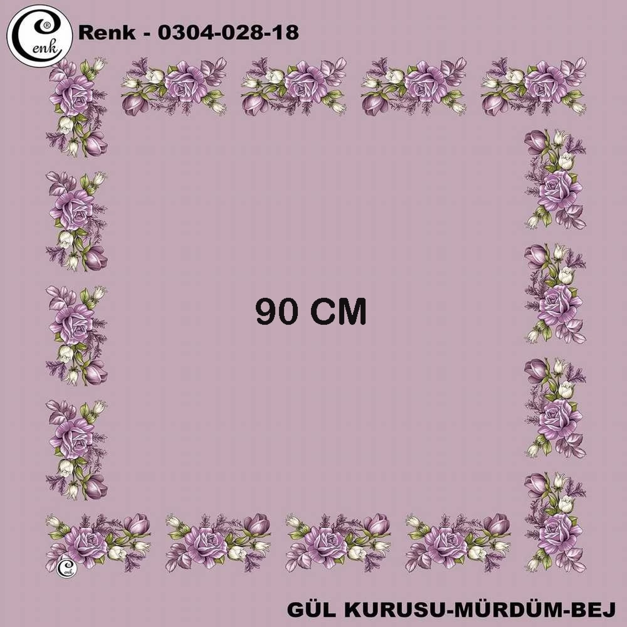 Cenk 90 CM İçi Boş Oyalık Yazma 028-18