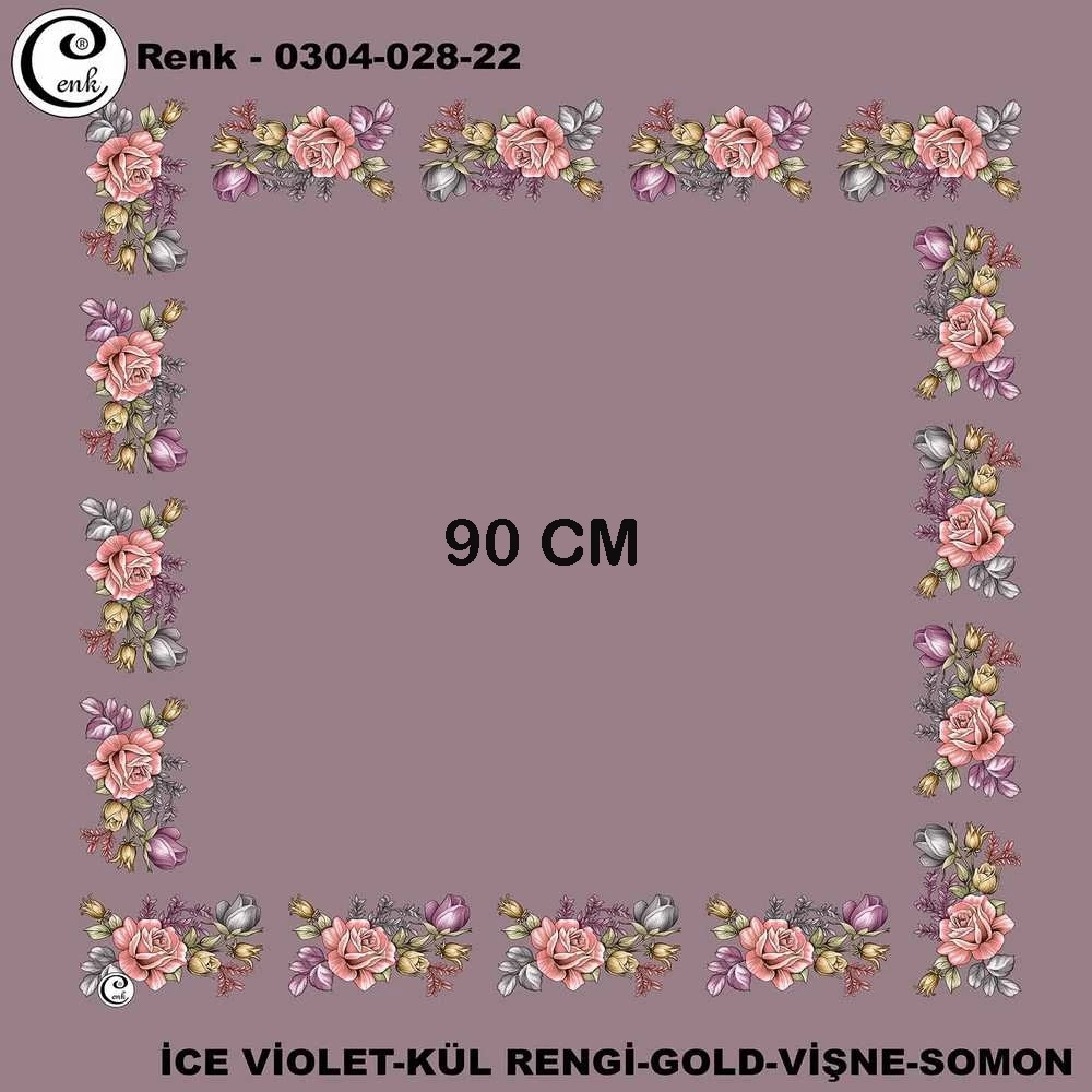 Cenk 90 CM İçi Boş Oyalık Yazma 028-22