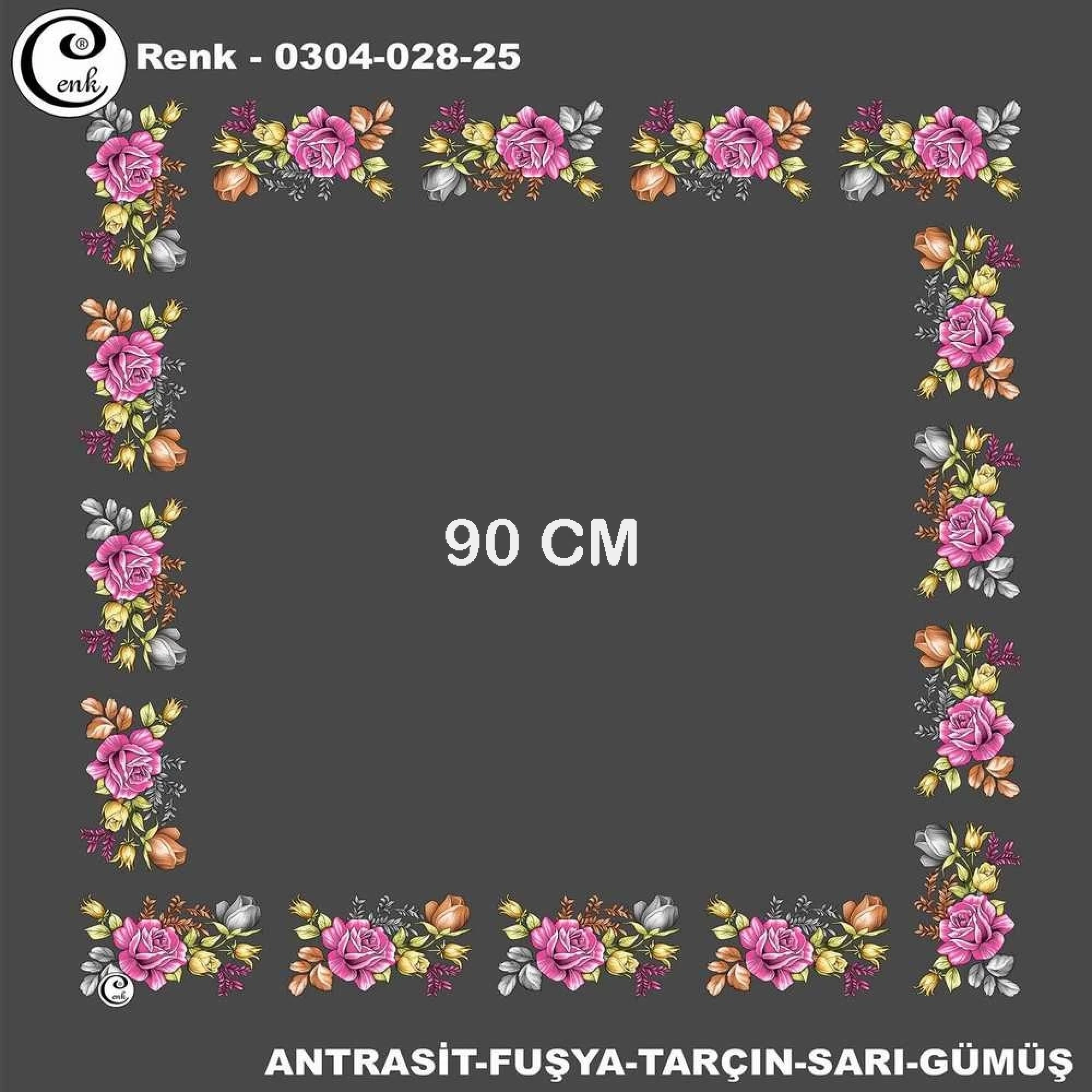 Cenk 90 CM İçi Boş Oyalık Yazma 028-25