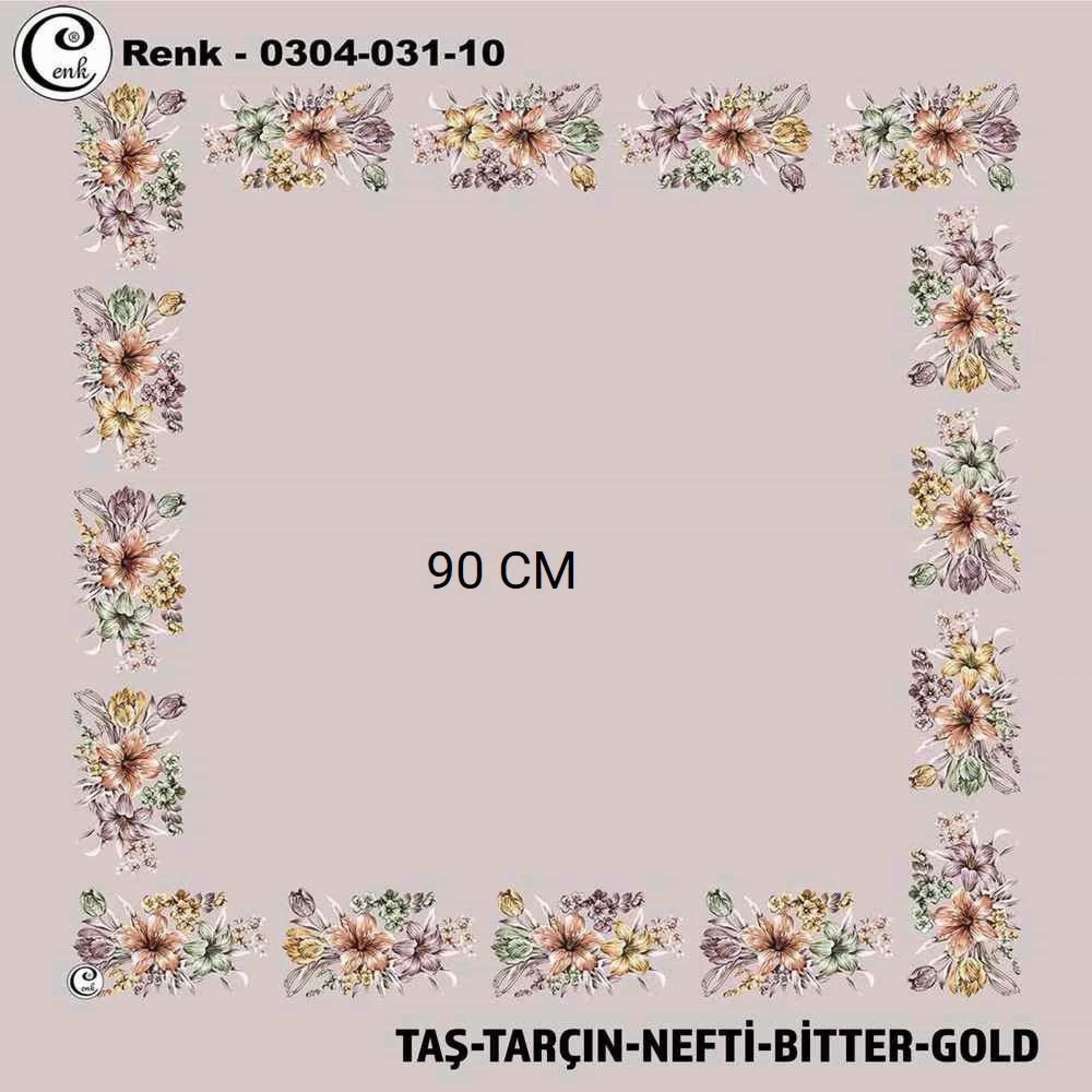 Cenk 90 CM İçi Boş Oyalık Yazma 031-10