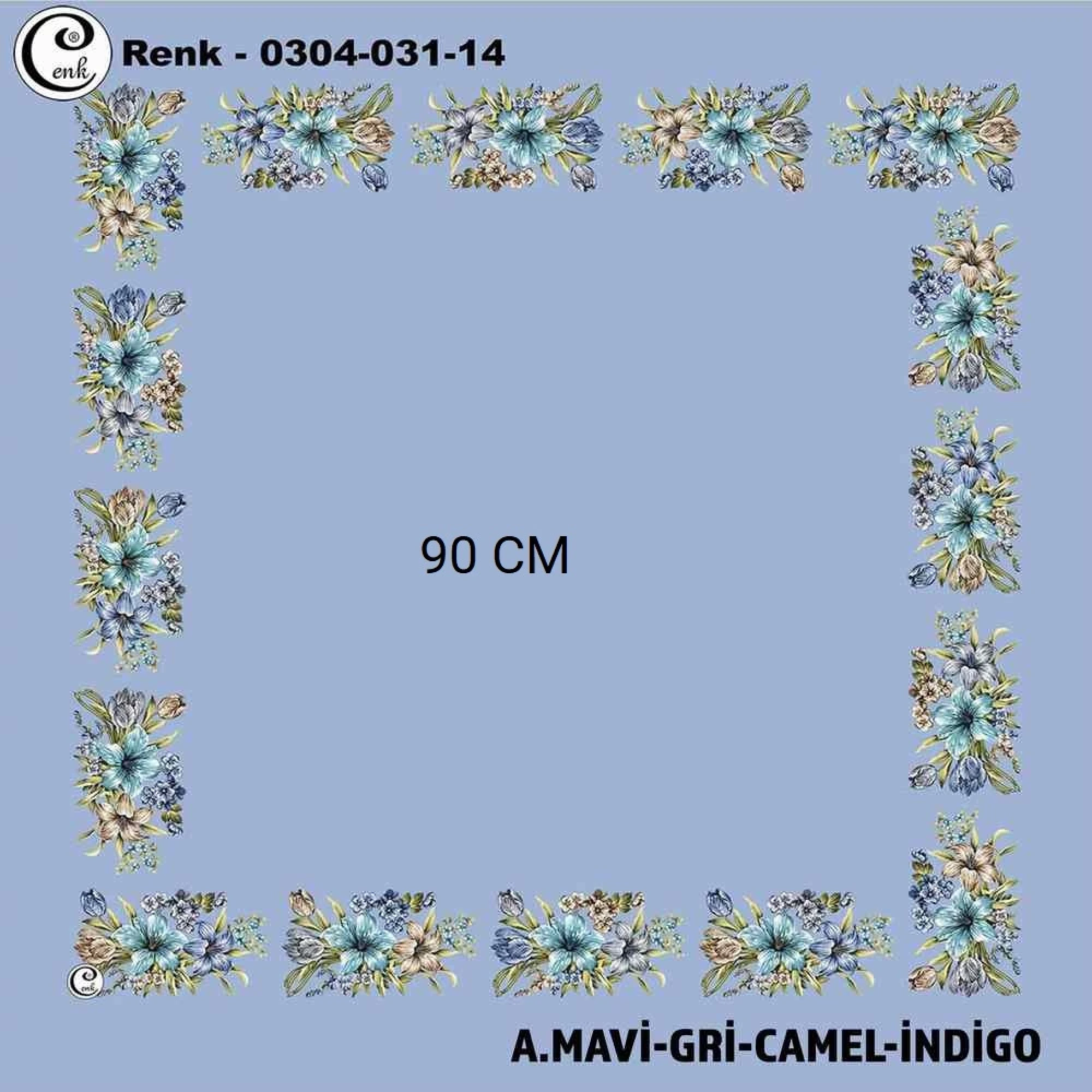 Cenk 90 CM İçi Boş Oyalık Yazma 031-14