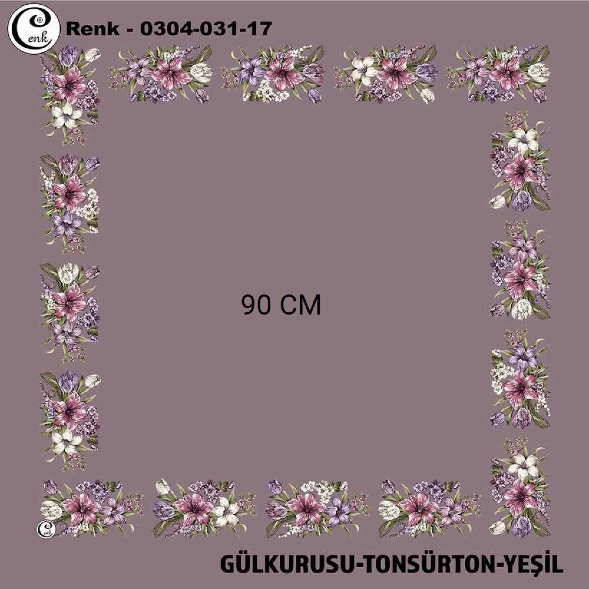 Cenk 90 CM İçi Boş Oyalık Yazma 031-17