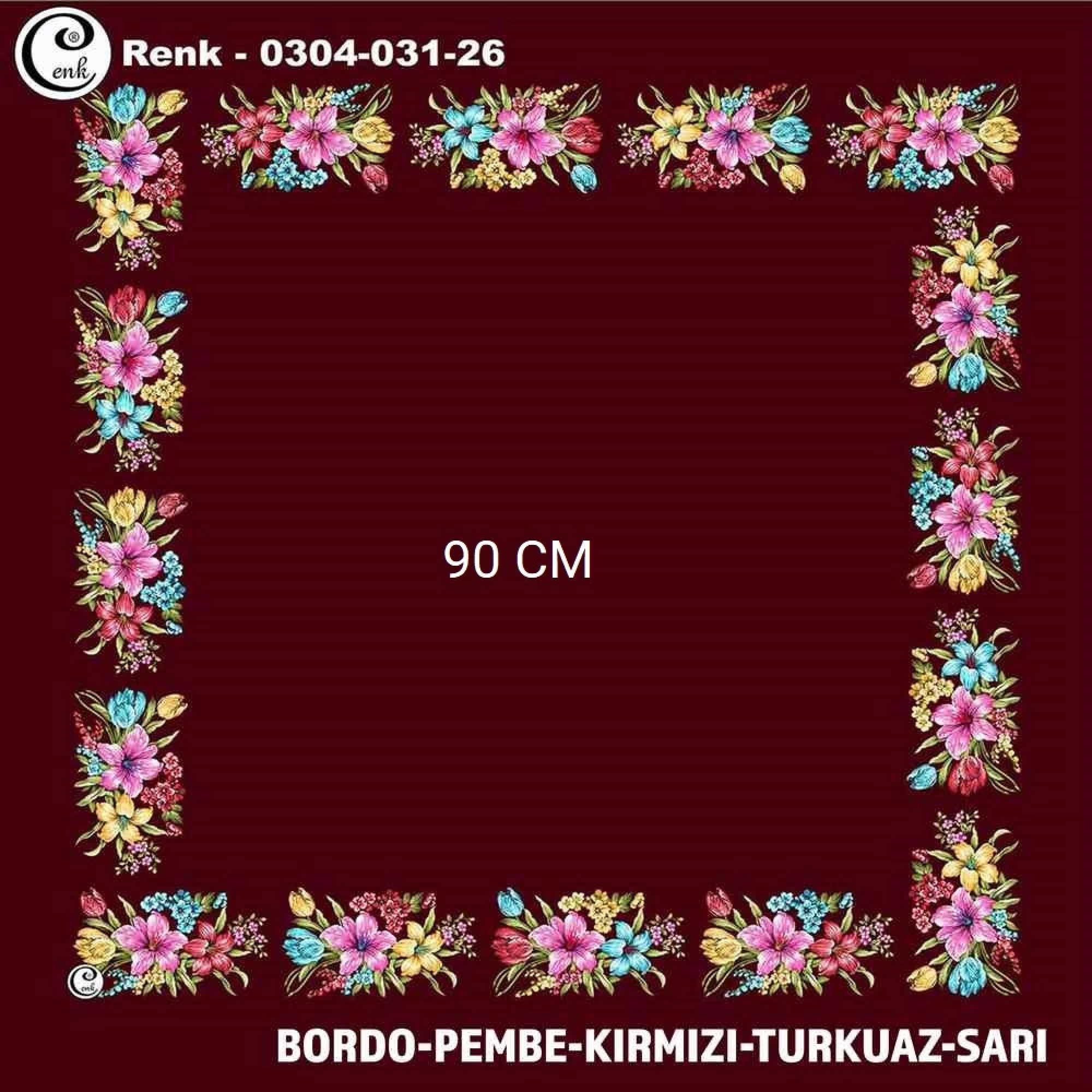 Cenk 90 CM İçi Boş Oyalık Yazma 031-26