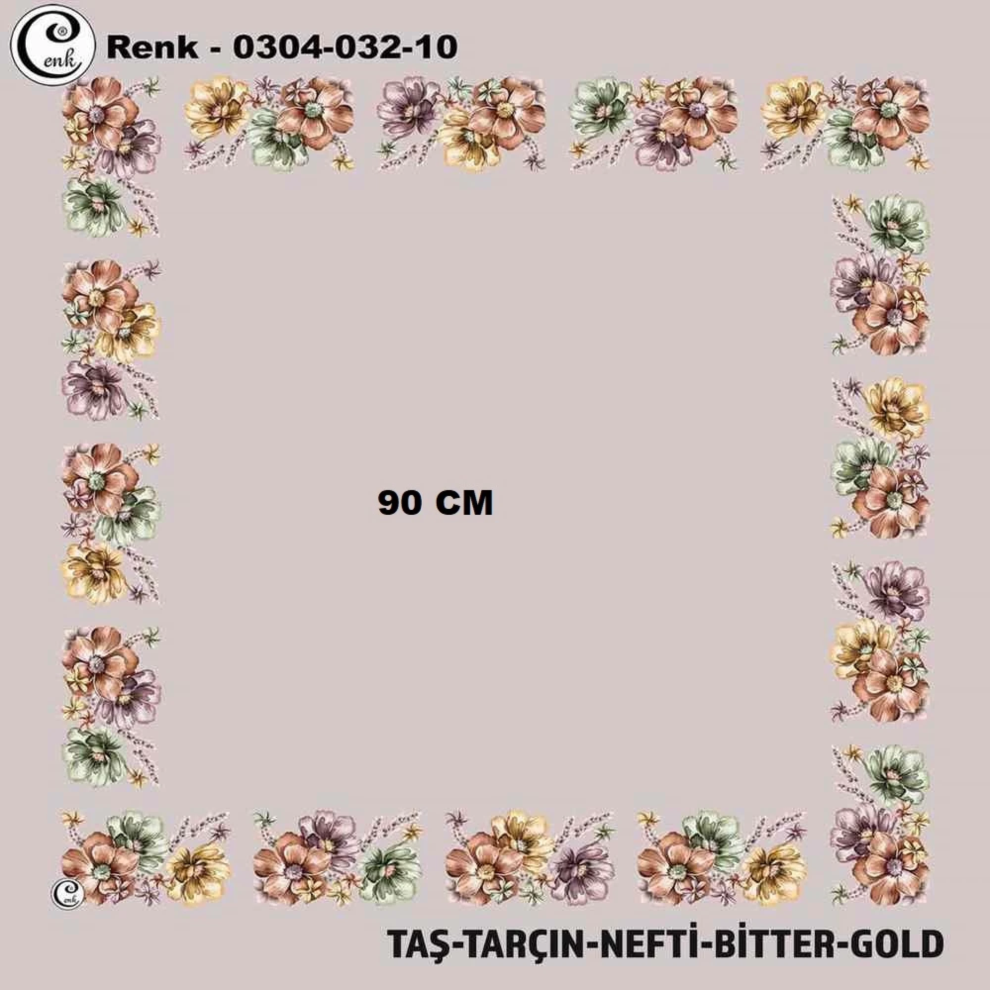 Cenk 90 CM İçi Boş Oyalık Yazma 032-10