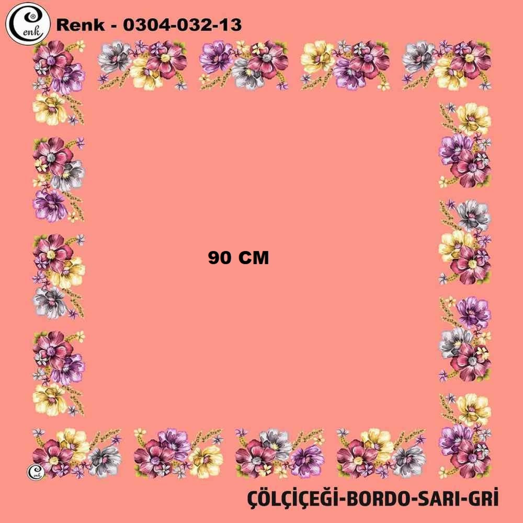 Cenk 90 CM İçi Boş Oyalık Yazma 032-13