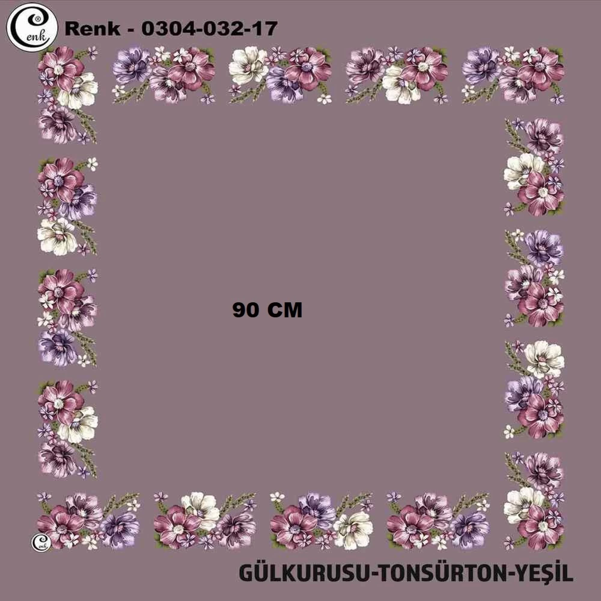 Cenk 90 CM İçi Boş Oyalık Yazma 032-17