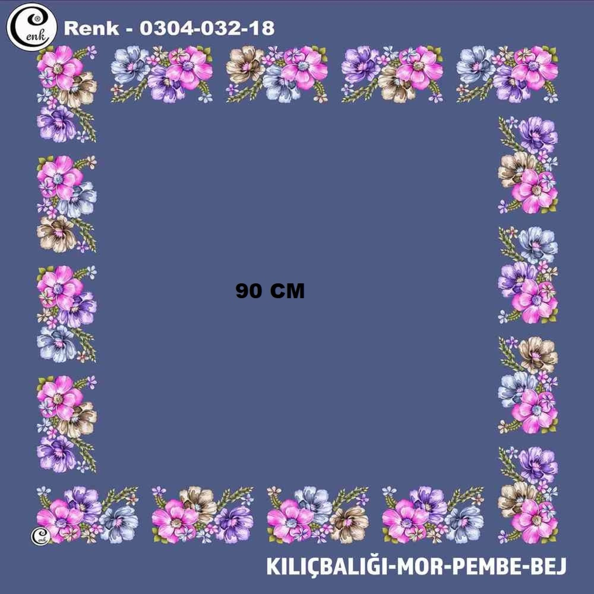 Cenk 90 CM İçi Boş Oyalık Yazma 032-18