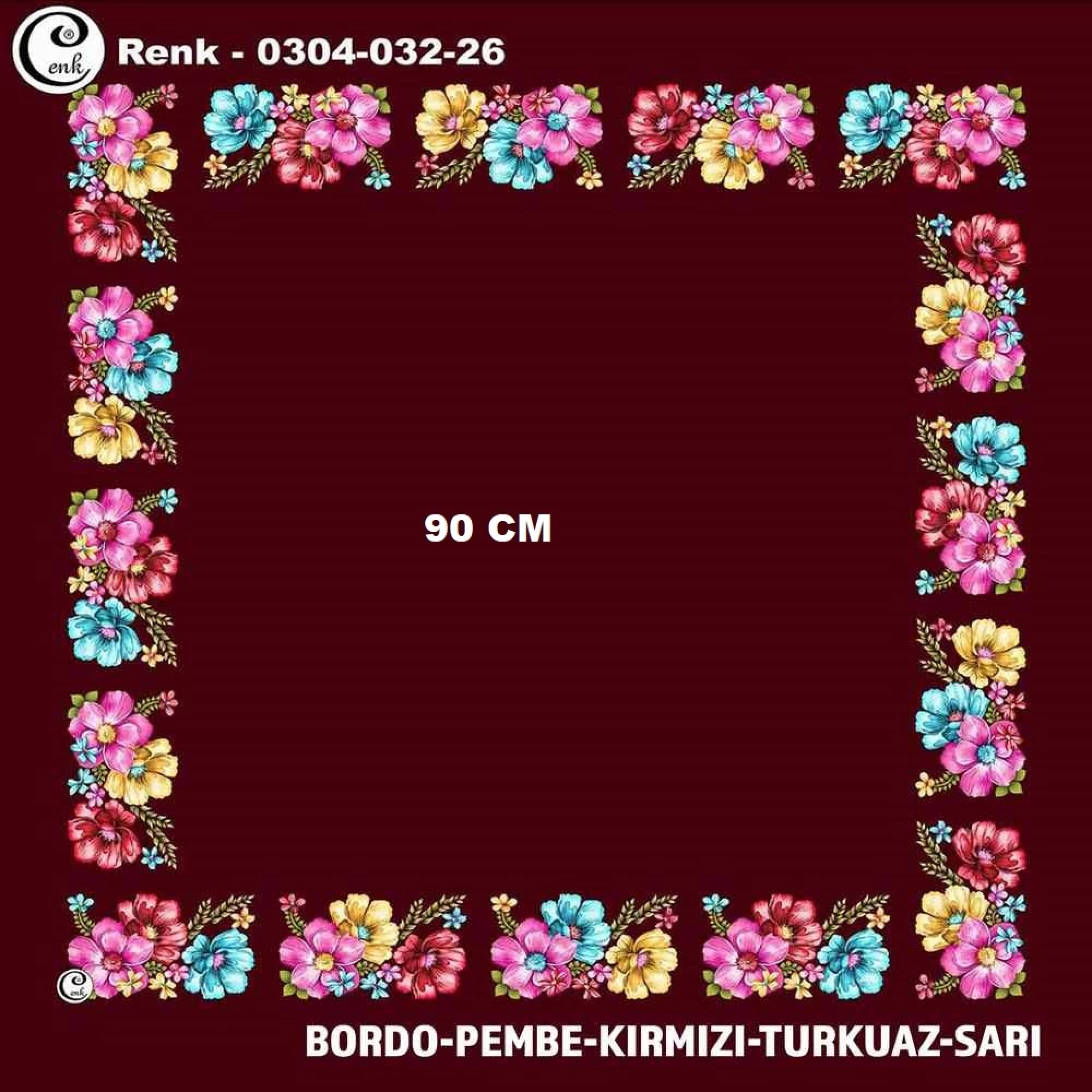 Cenk 90 CM İçi Boş Oyalık Yazma 032-26