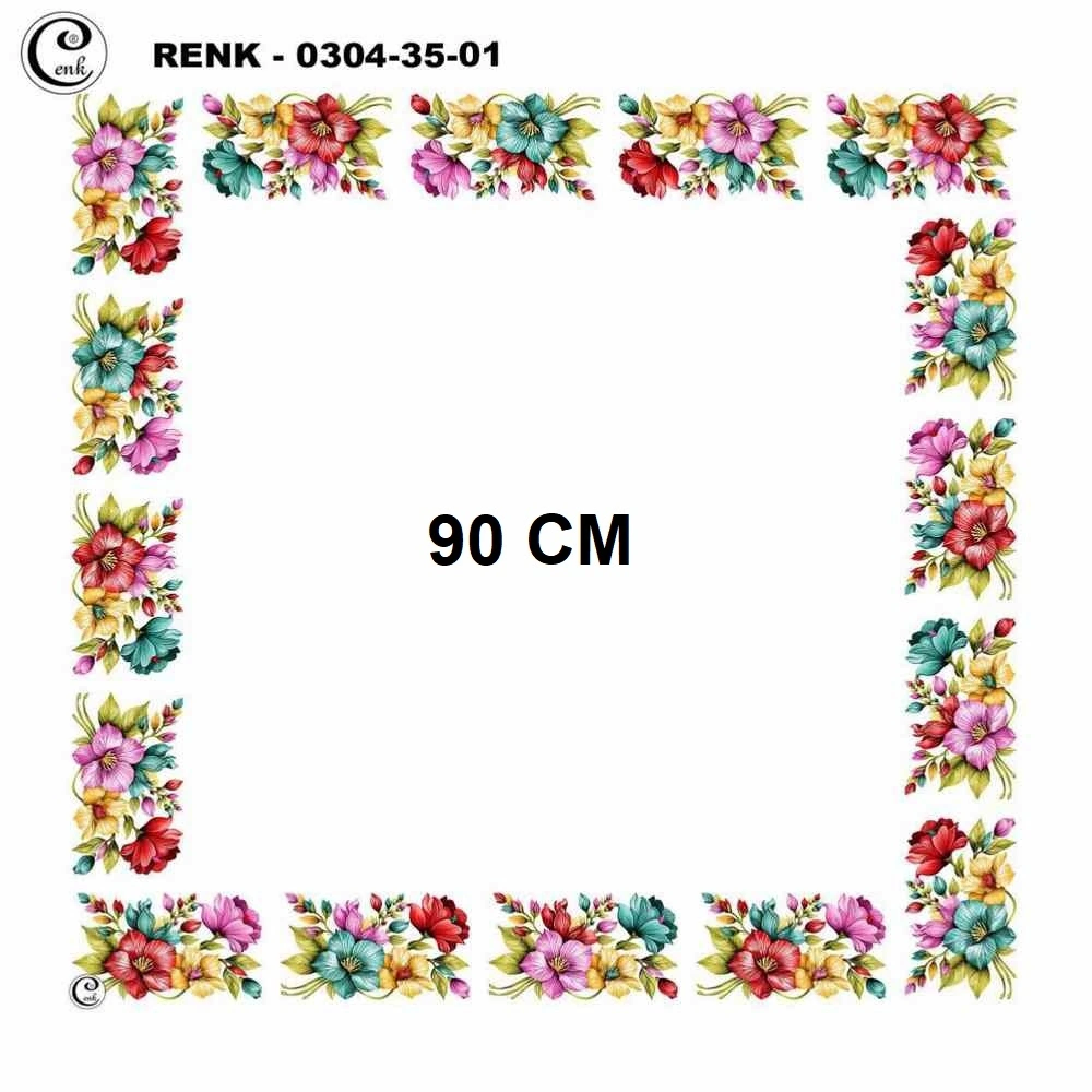 Cenk 90 CM İçi Boş Oyalık Yazma 035-01