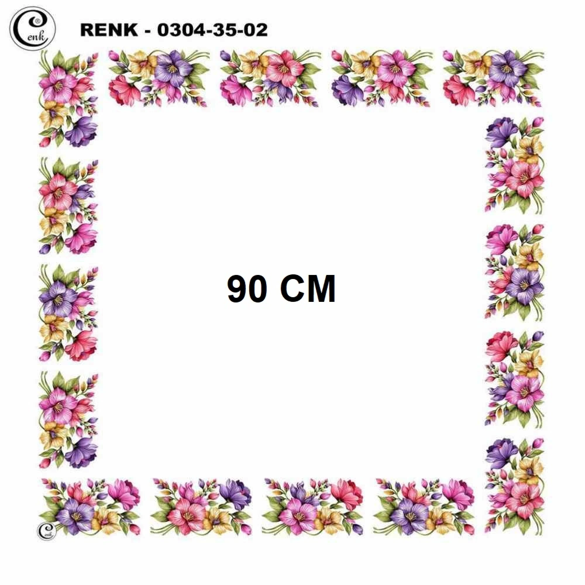 Cenk 90 CM İçi Boş Oyalık Yazma 035-02