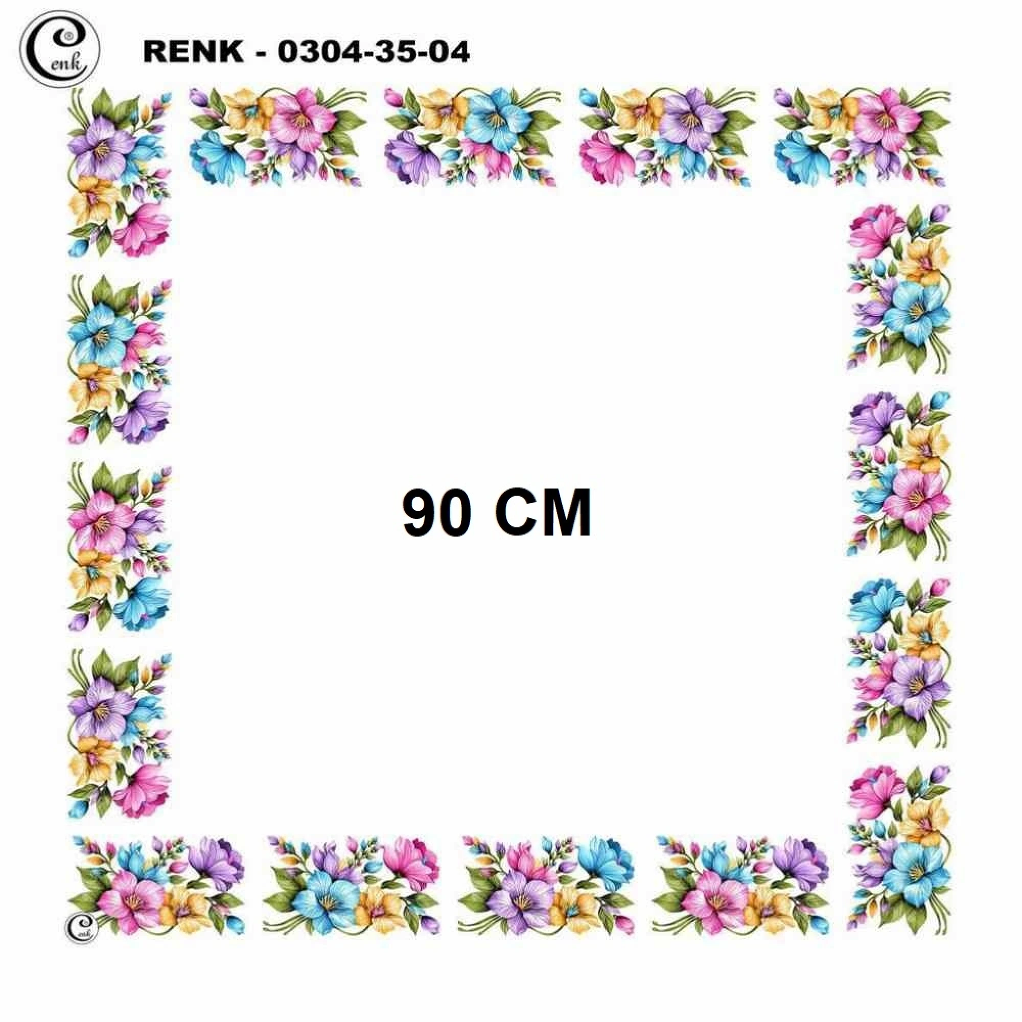 Cenk 90 CM İçi Boş Oyalık Yazma 035-04