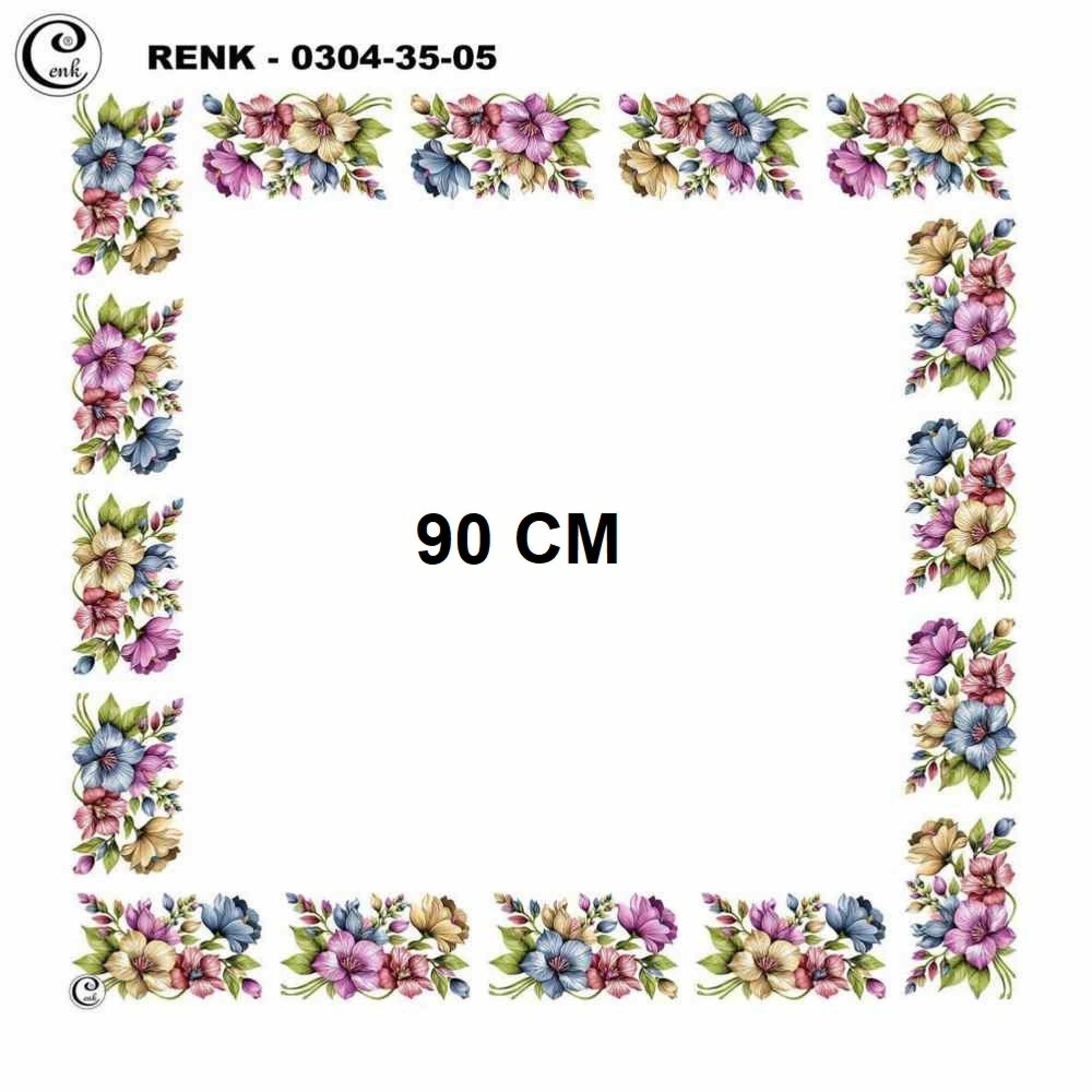 Cenk 90 CM İçi Boş Oyalık Yazma 035-05