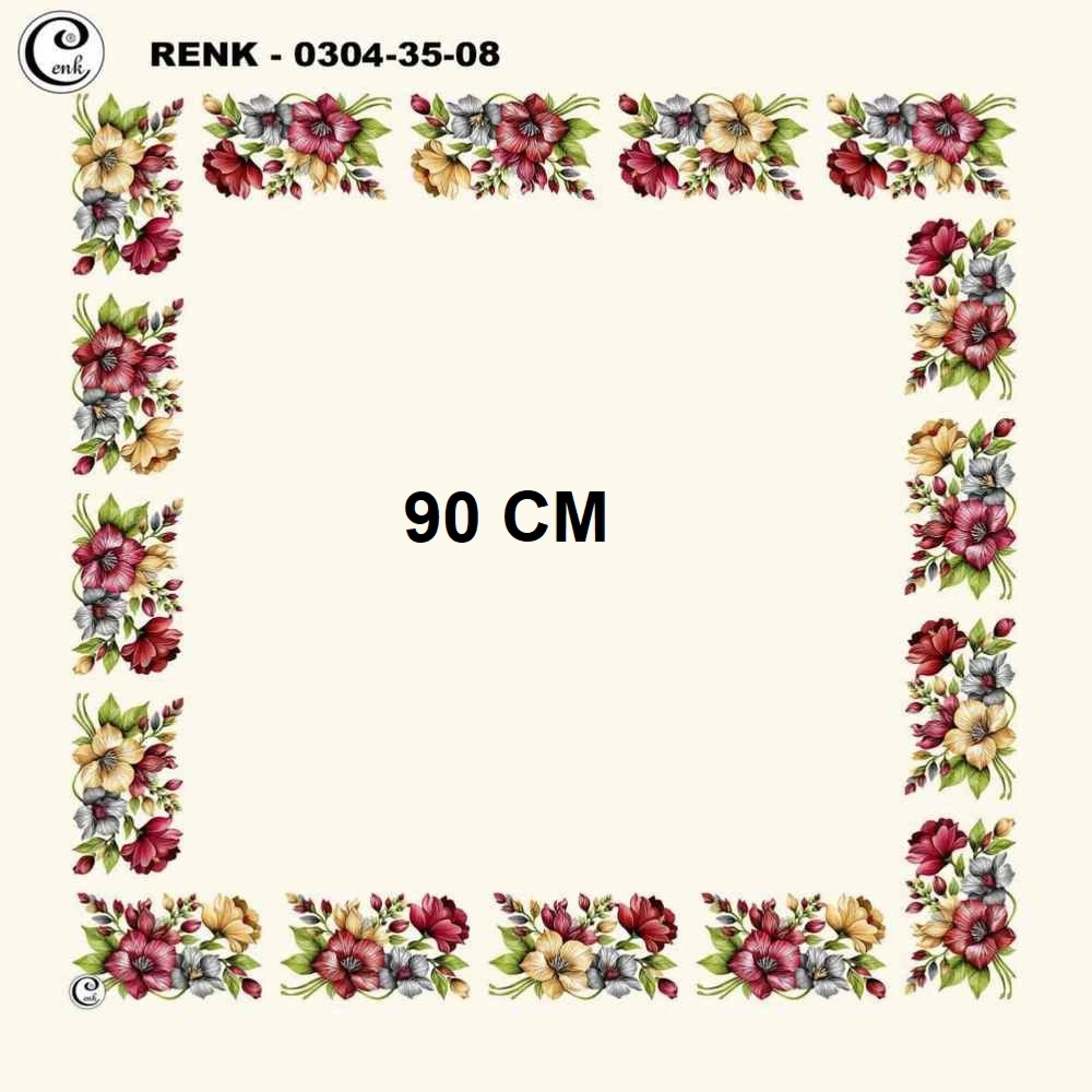 Cenk 90 CM İçi Boş Oyalık Yazma 035-08