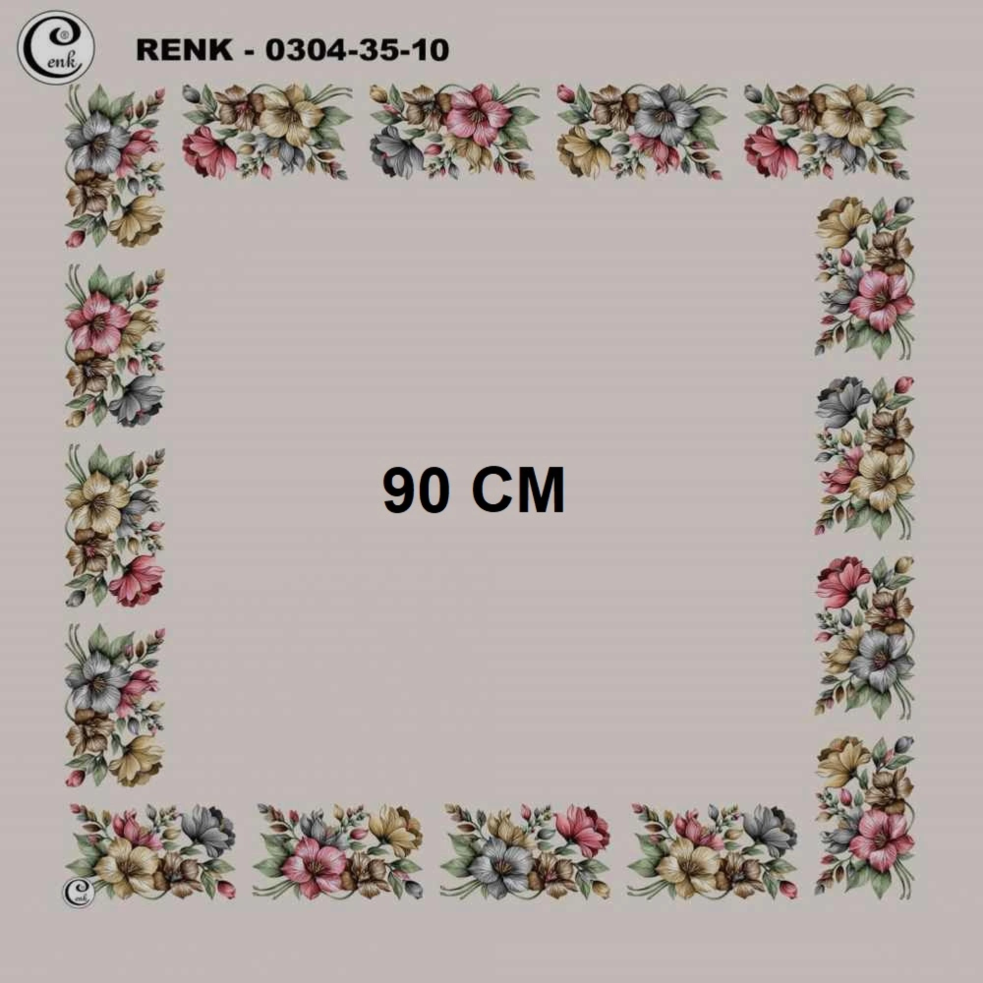 Cenk 90 CM İçi Boş Oyalık Yazma 035-10