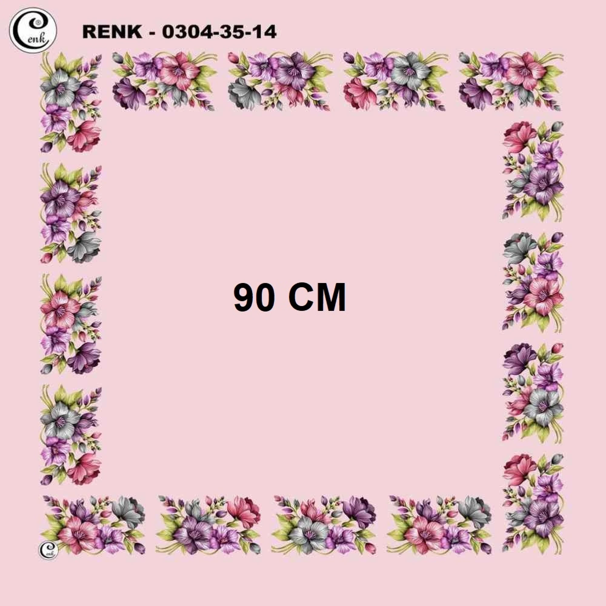 Cenk 90 CM İçi Boş Oyalık Yazma 035-14