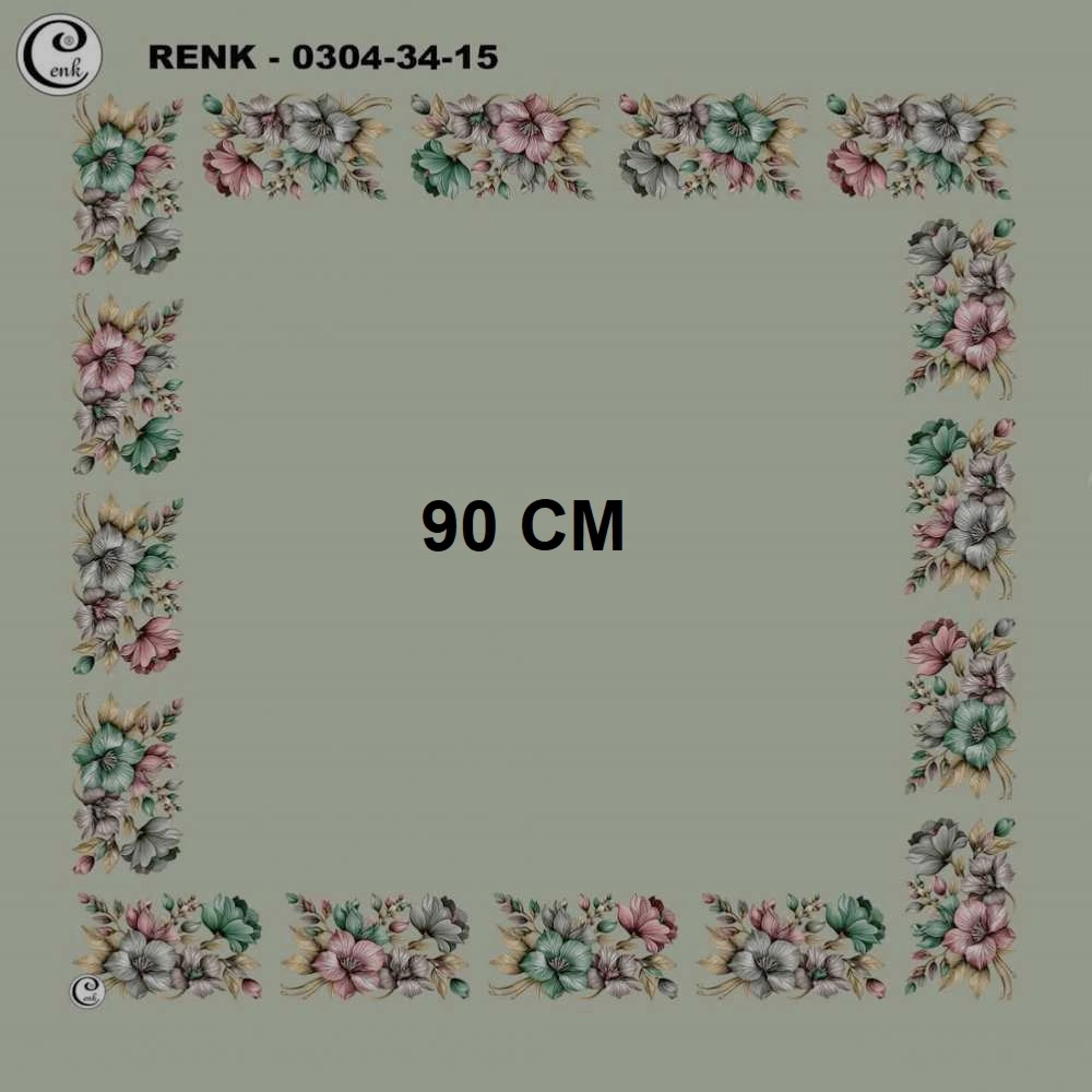 Cenk 90 CM İçi Boş Oyalık Yazma 035-15