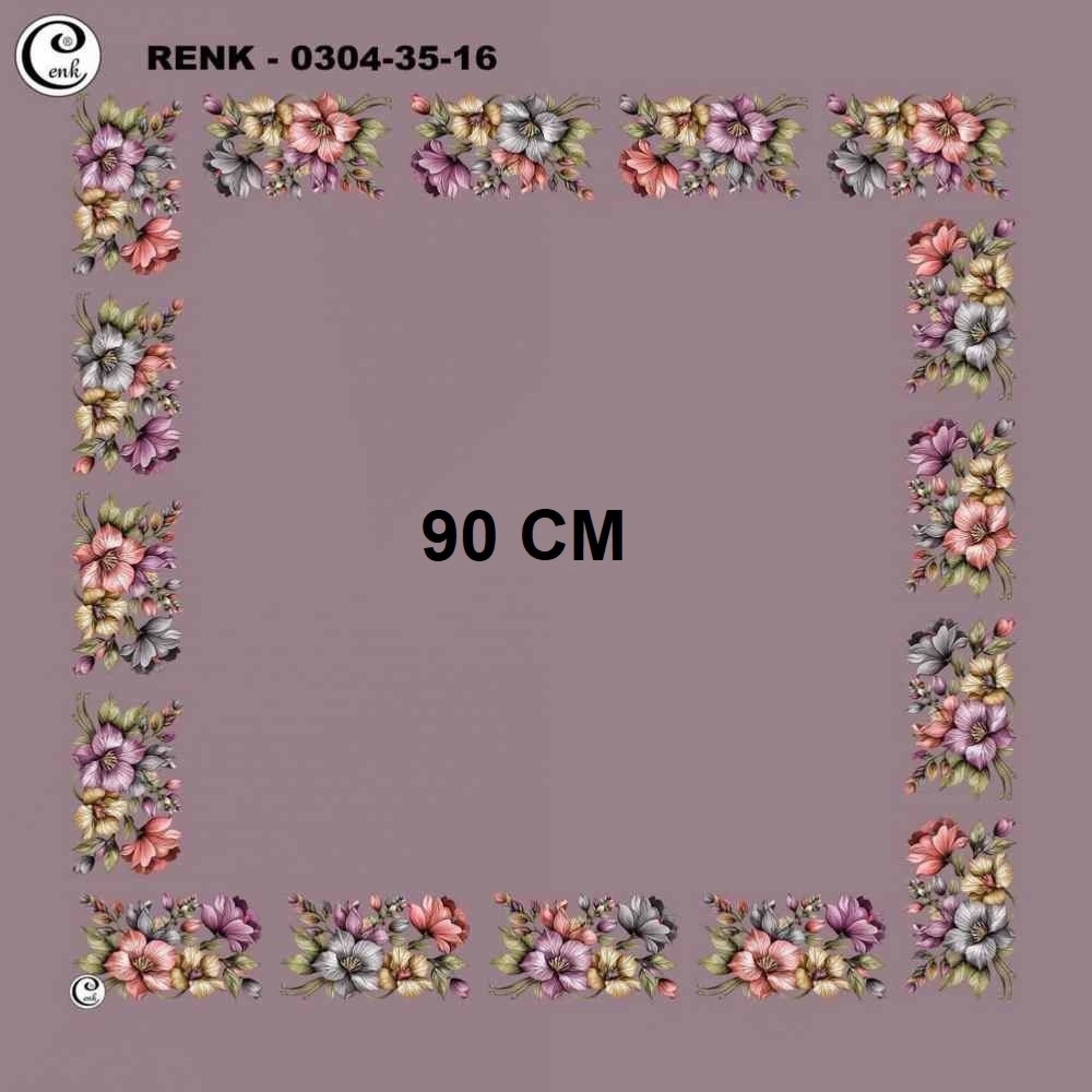 Cenk 90 CM İçi Boş Oyalık Yazma 035-16