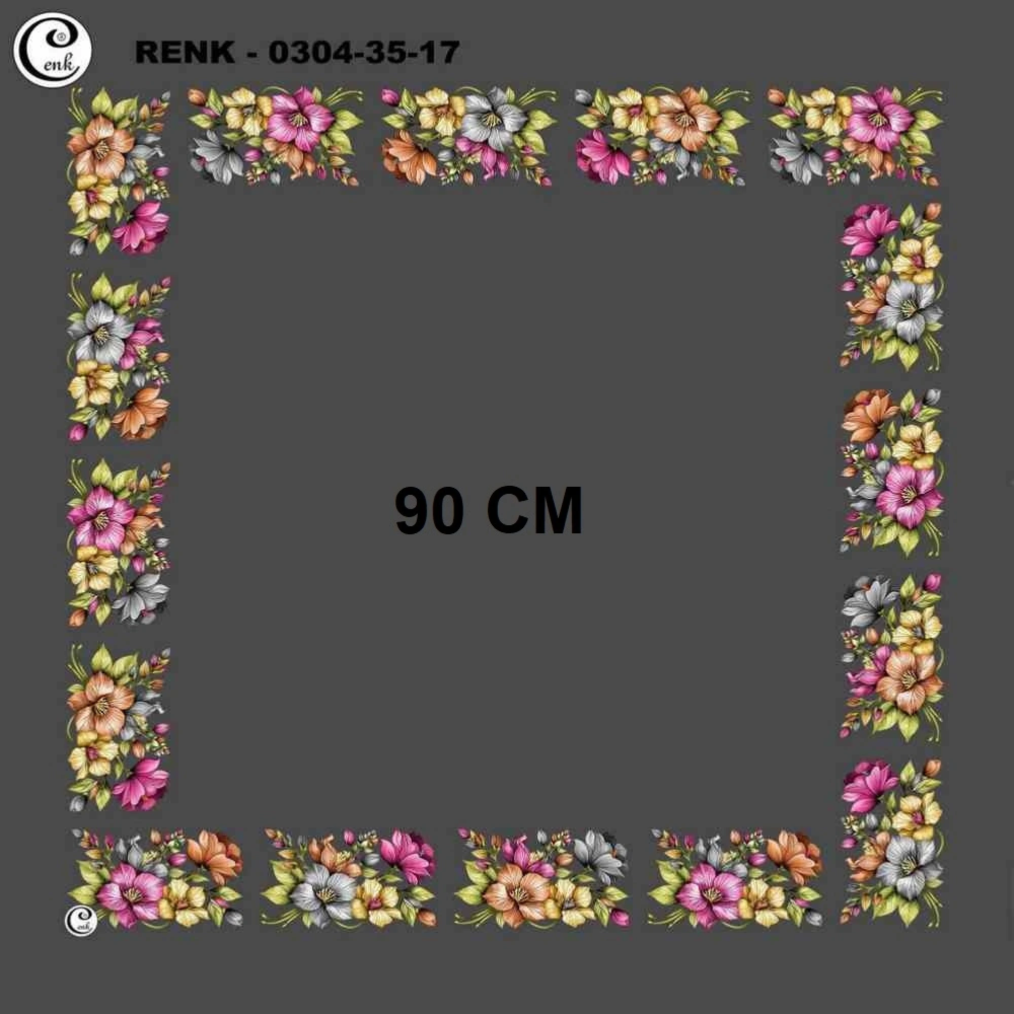 Cenk 90 CM İçi Boş Oyalık Yazma 035-17