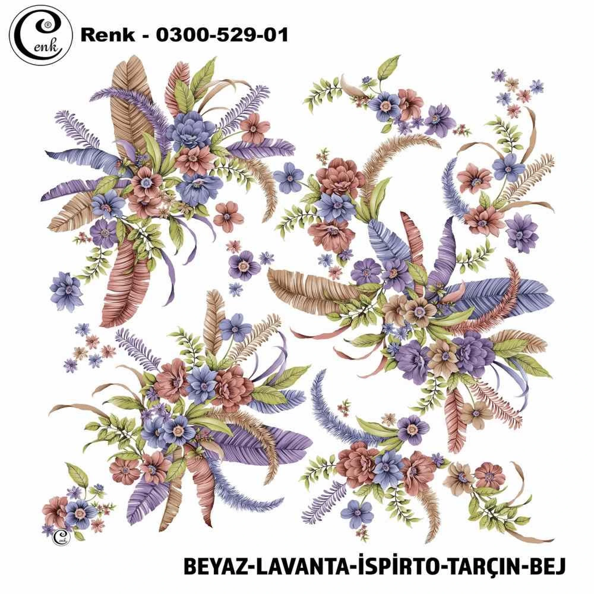 Cenk Desenli Oyalık Yazma 529-01