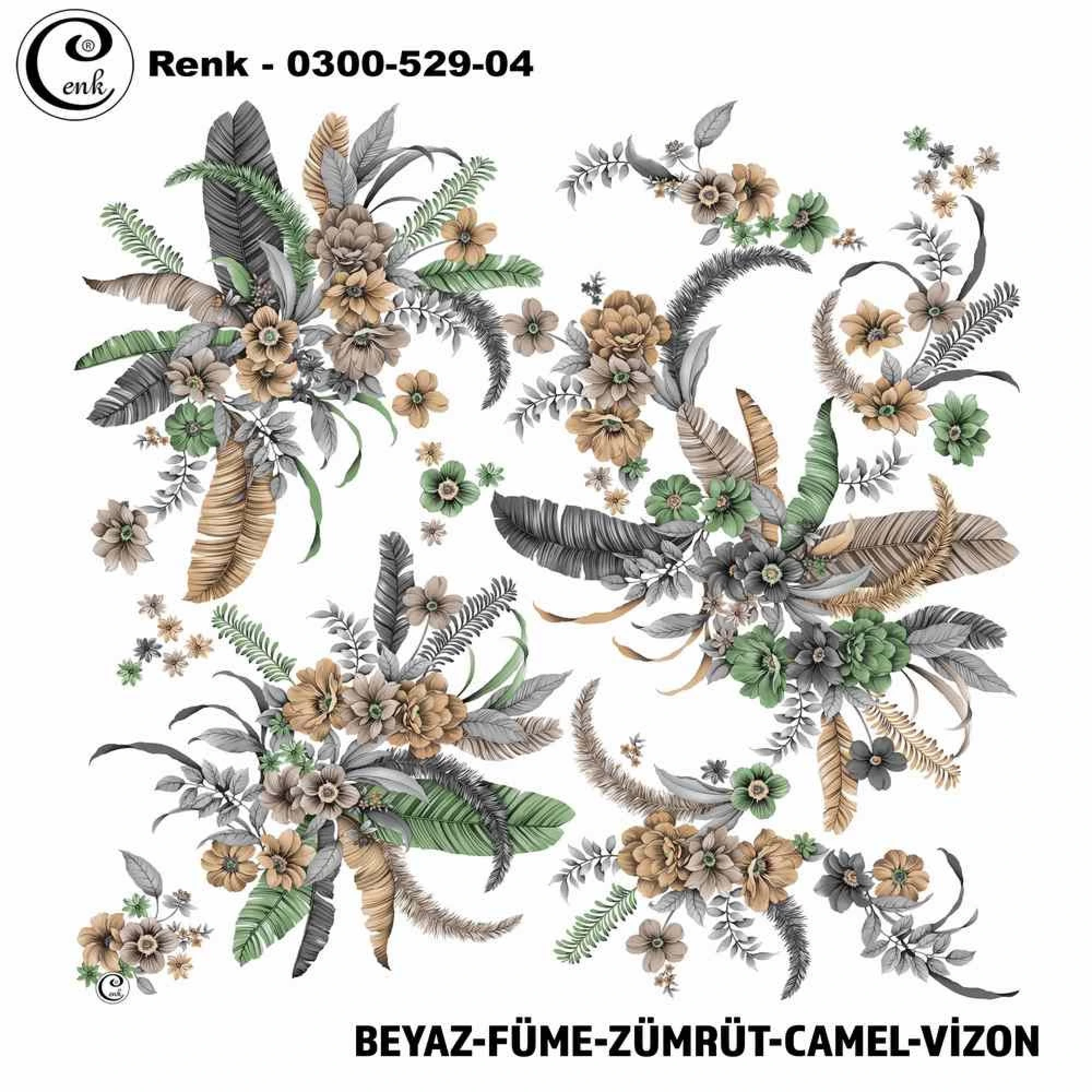 Cenk Desenli Oyalık Yazma 529-04