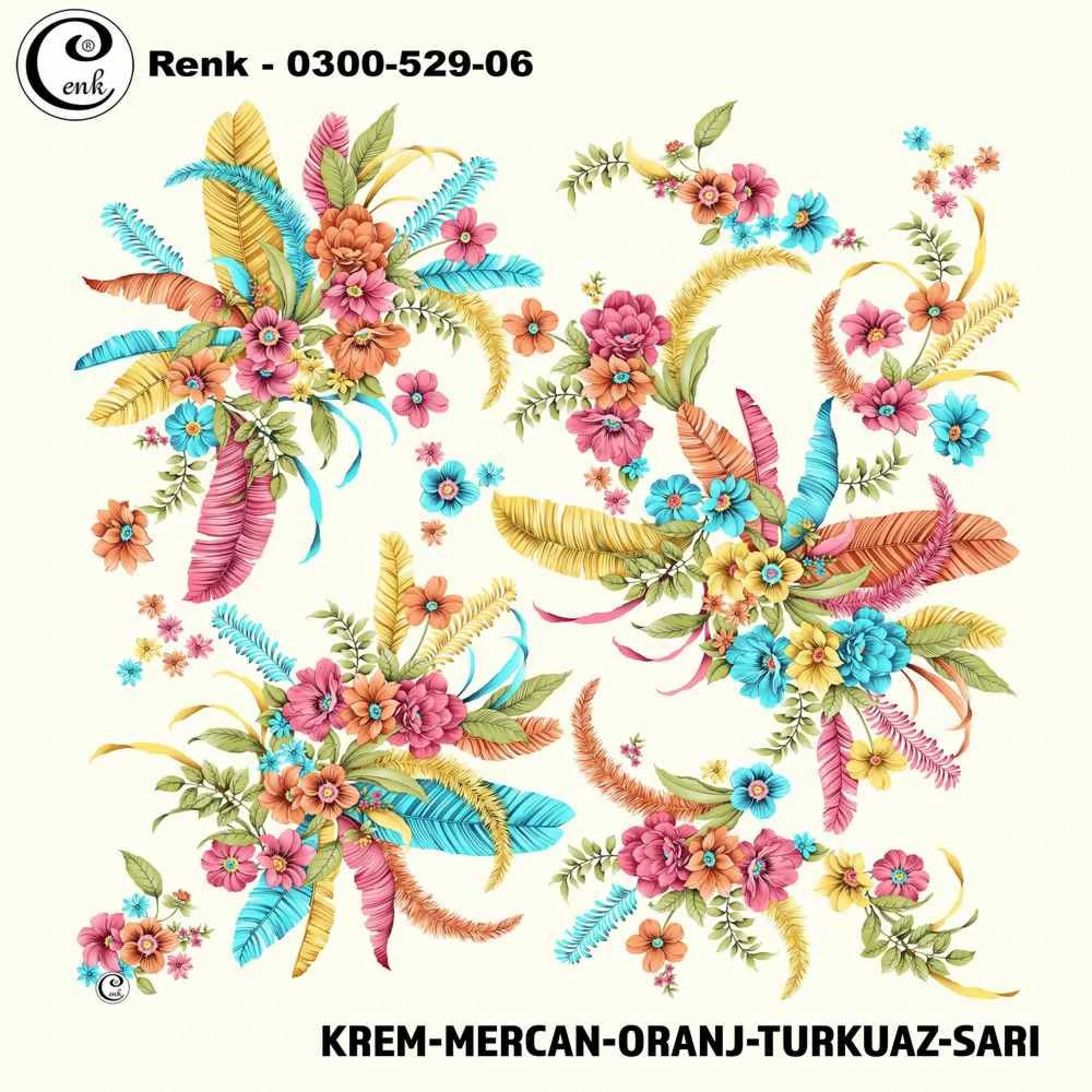 Cenk Desenli Oyalık Yazma 529-06