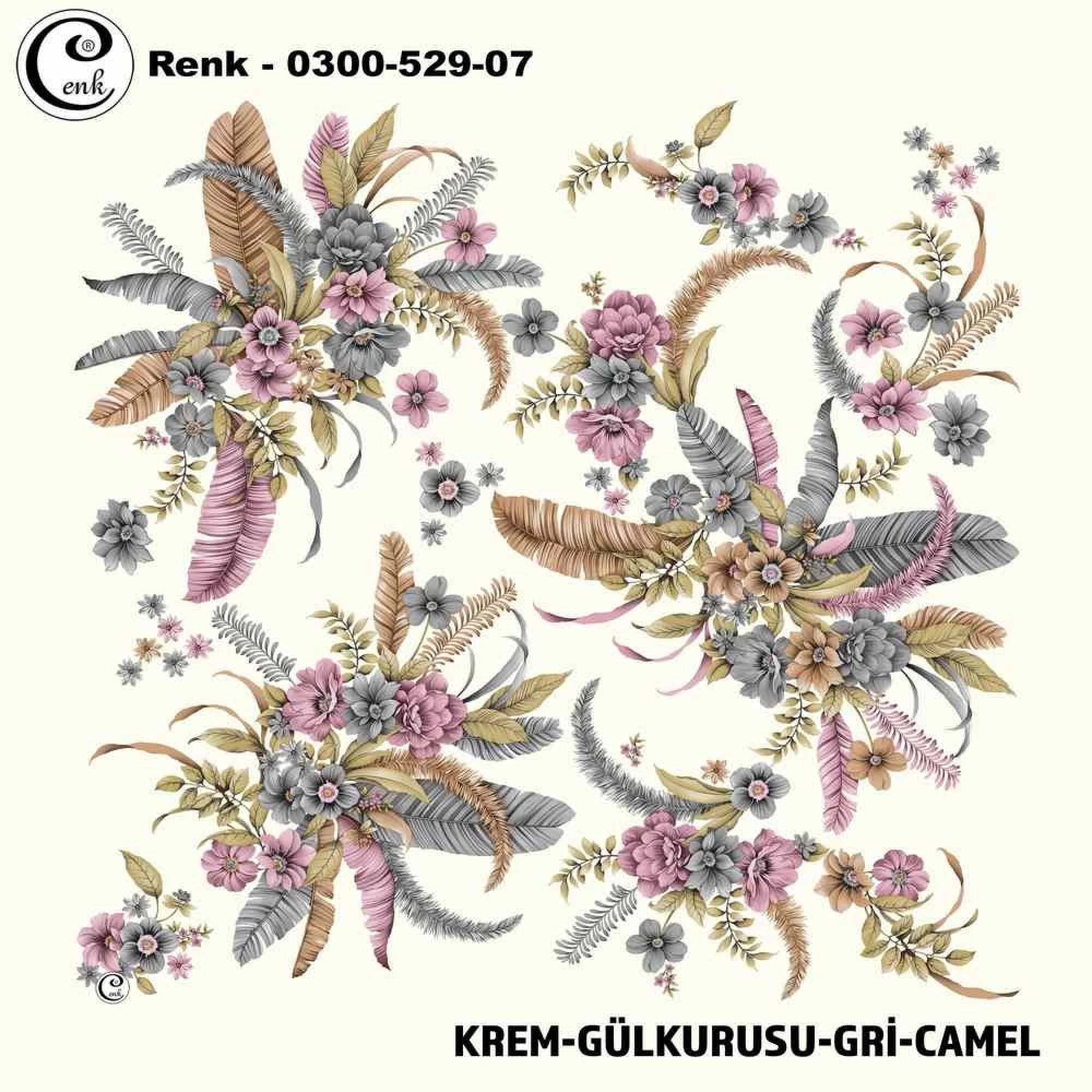 Cenk Desenli Oyalık Yazma 529-07