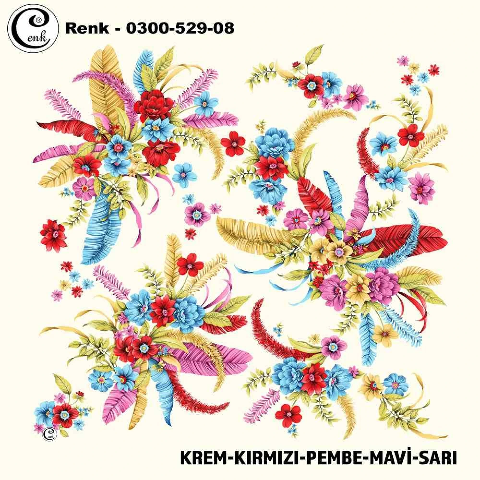 Cenk Desenli Oyalık Yazma 529-08