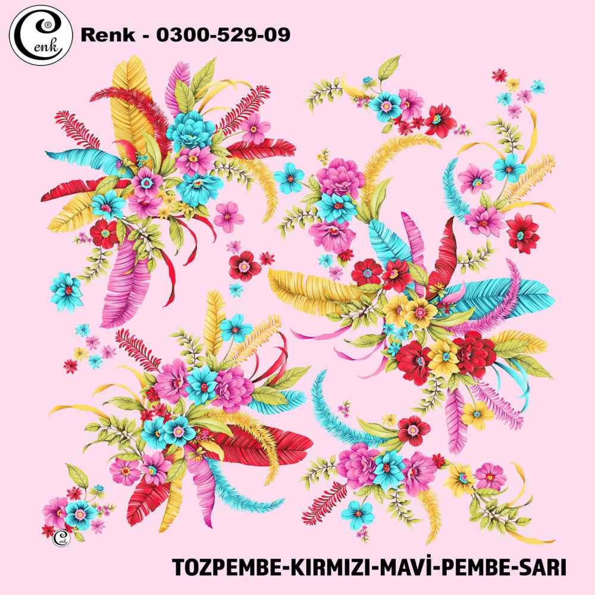 Cenk Desenli Oyalık Yazma 529-09