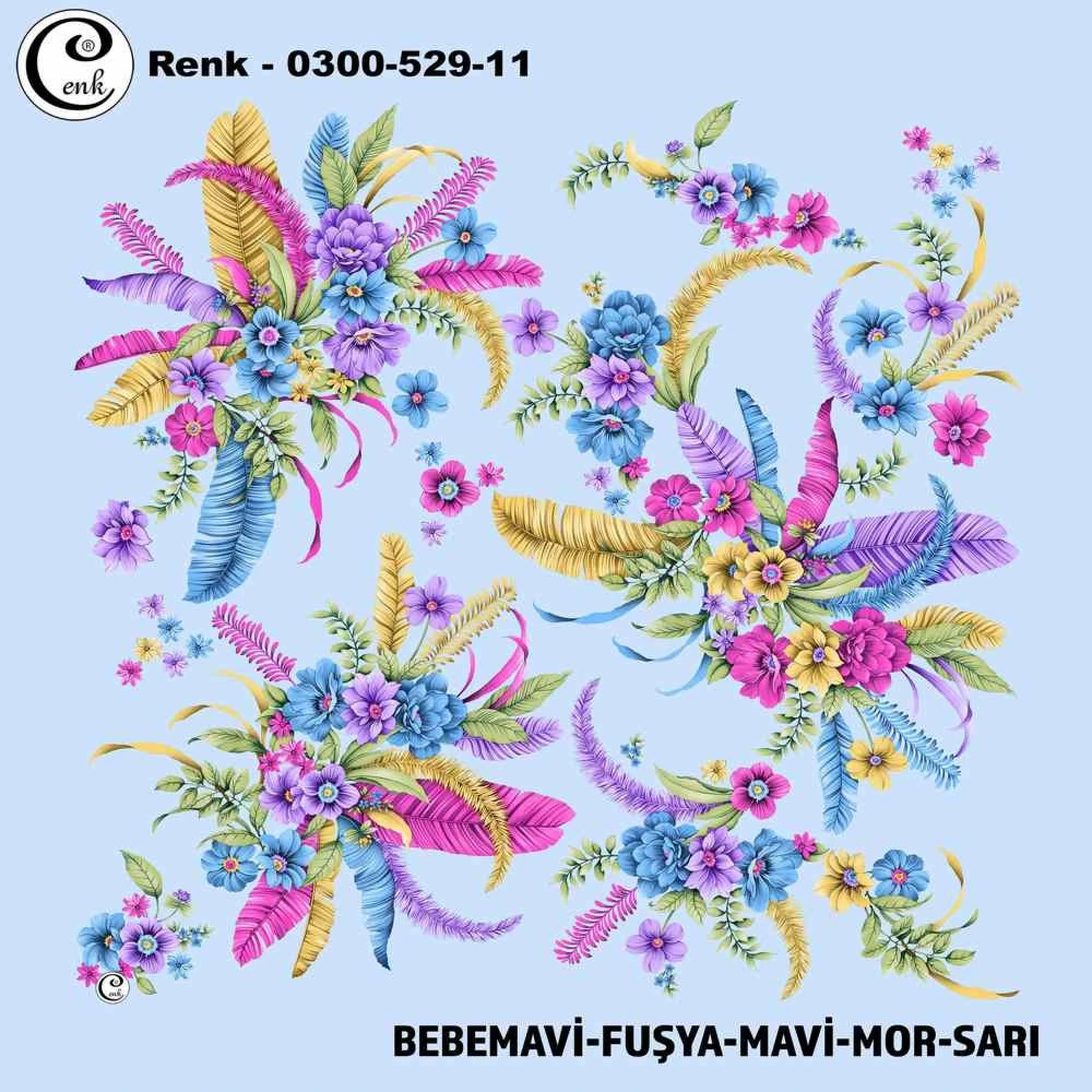 Cenk Desenli Oyalık Yazma 529-11