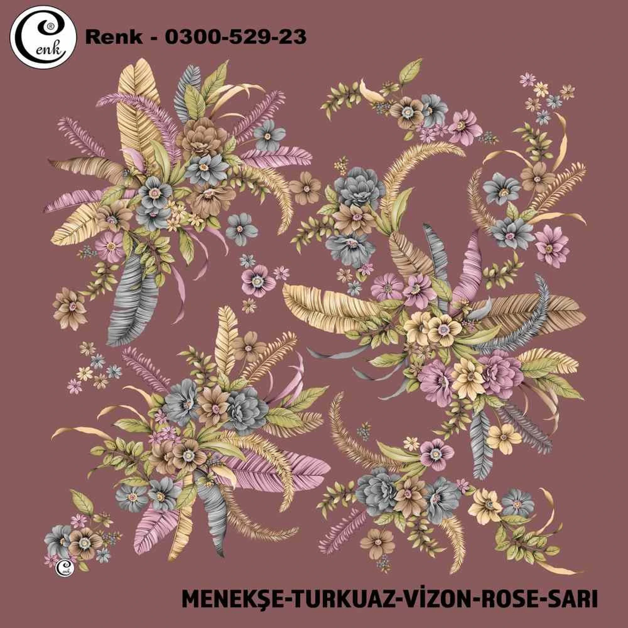 Cenk Desenli Oyalık Yazma 529-23
