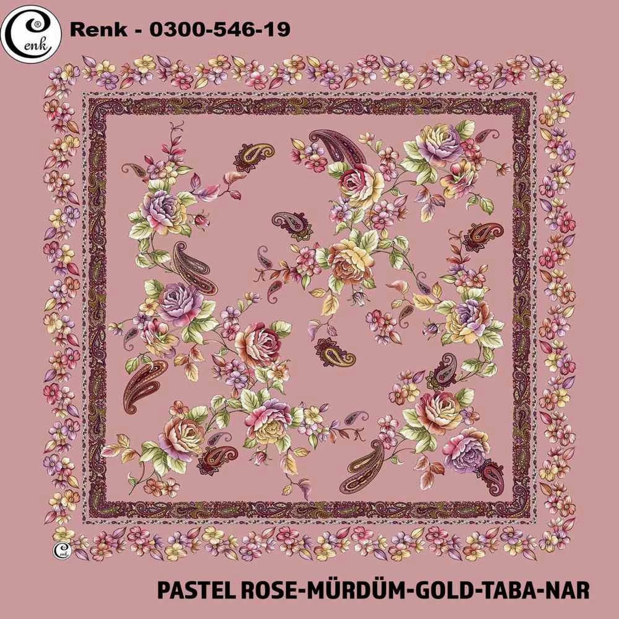 Cenk Desenli Oyalık Yazma 546-19