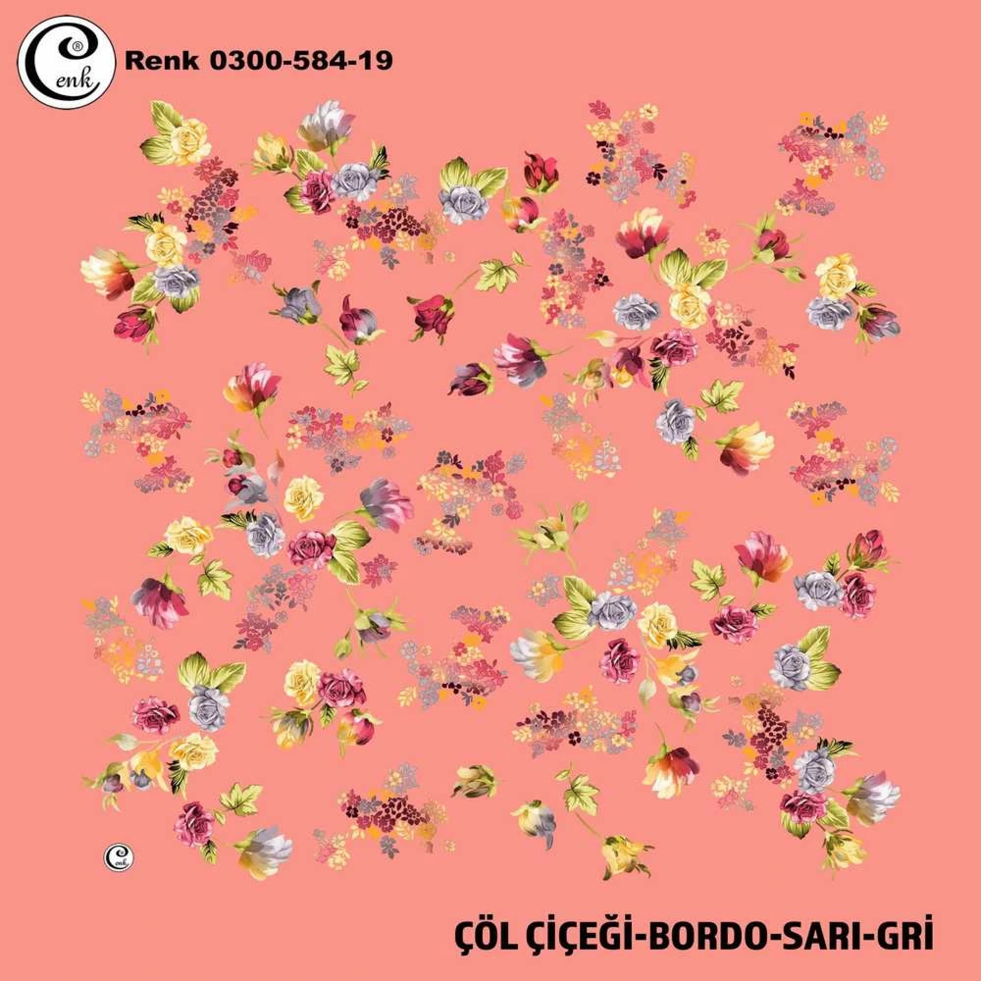 Cenk Desenli Oyalık Yazma 584-19