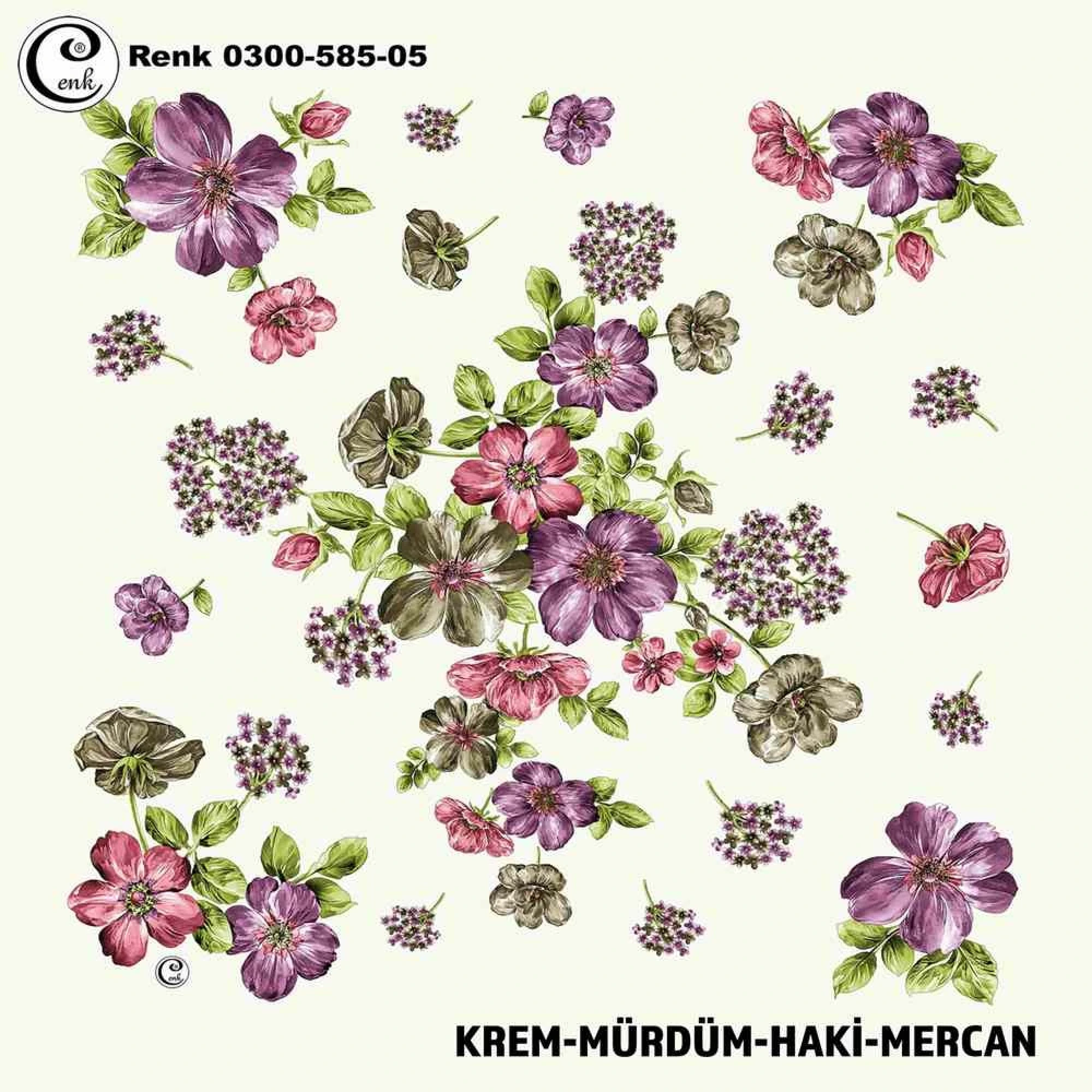 Cenk Desenli Oyalık Yazma 585-05