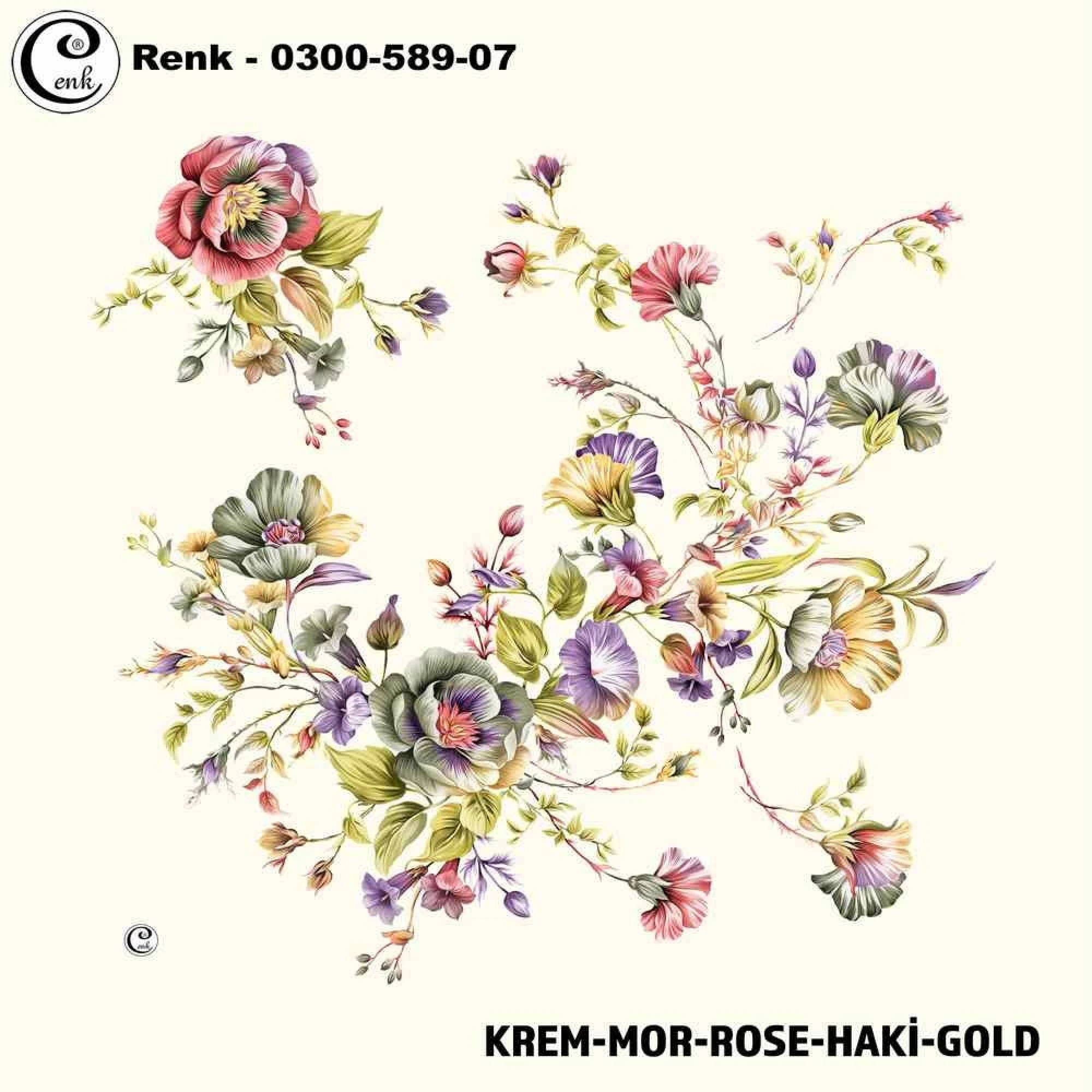 Cenk Desenli Oyalık Yazma 589-07