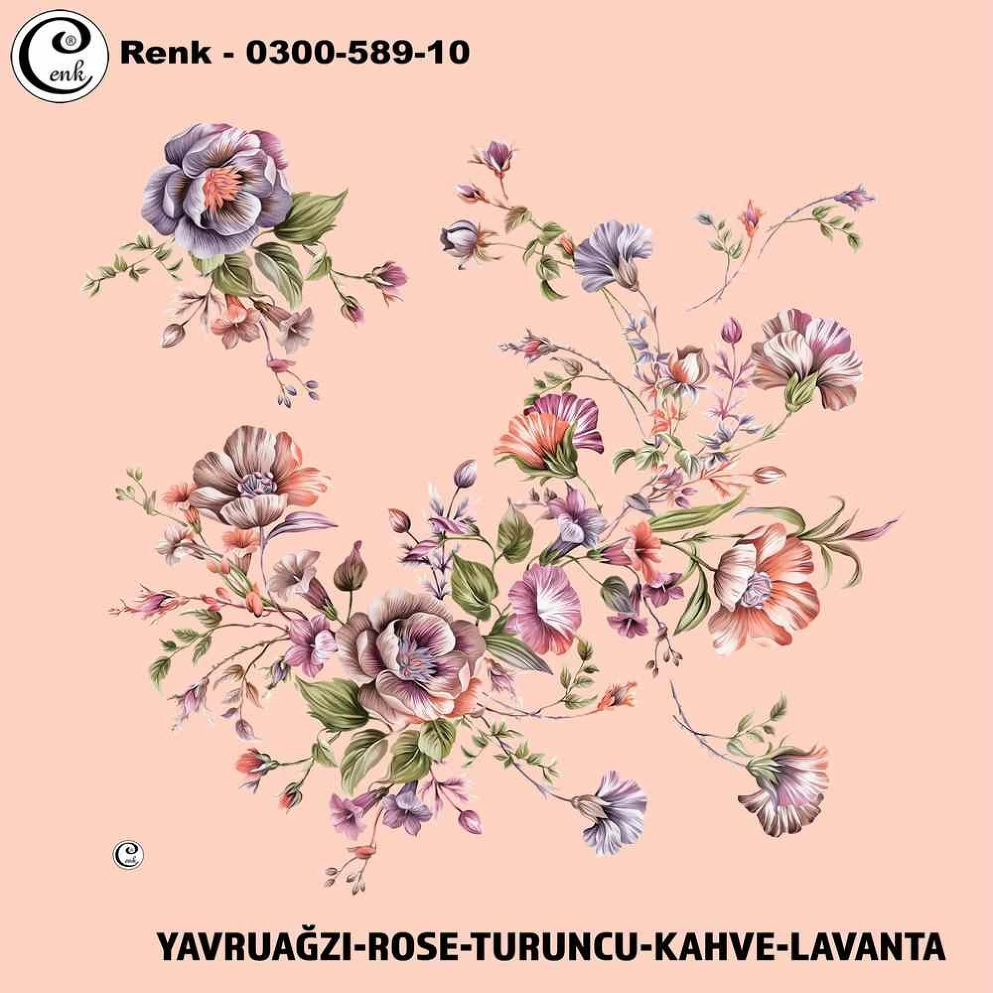 Cenk Desenli Oyalık Yazma 589-10