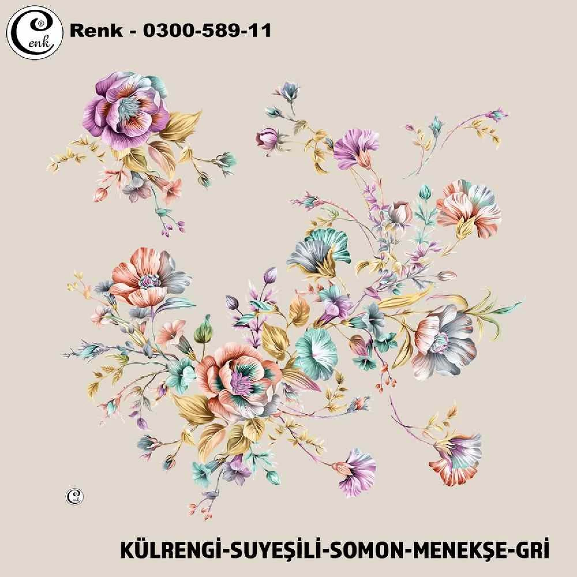 Cenk Desenli Oyalık Yazma 589-11