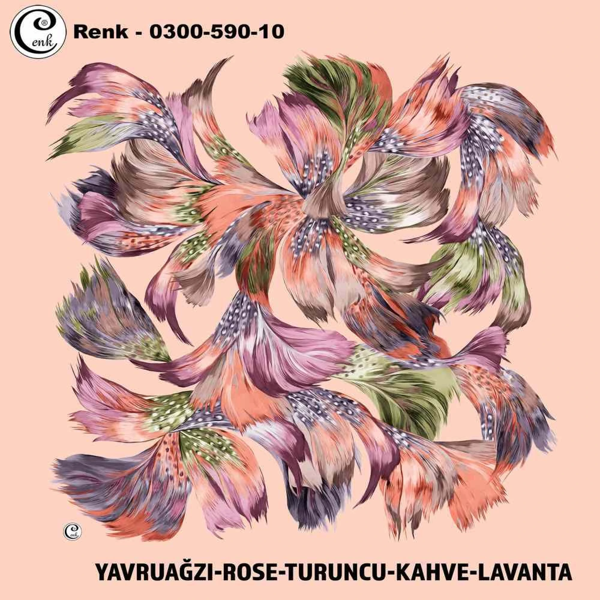 Cenk Desenli Oyalık Yazma 590-10