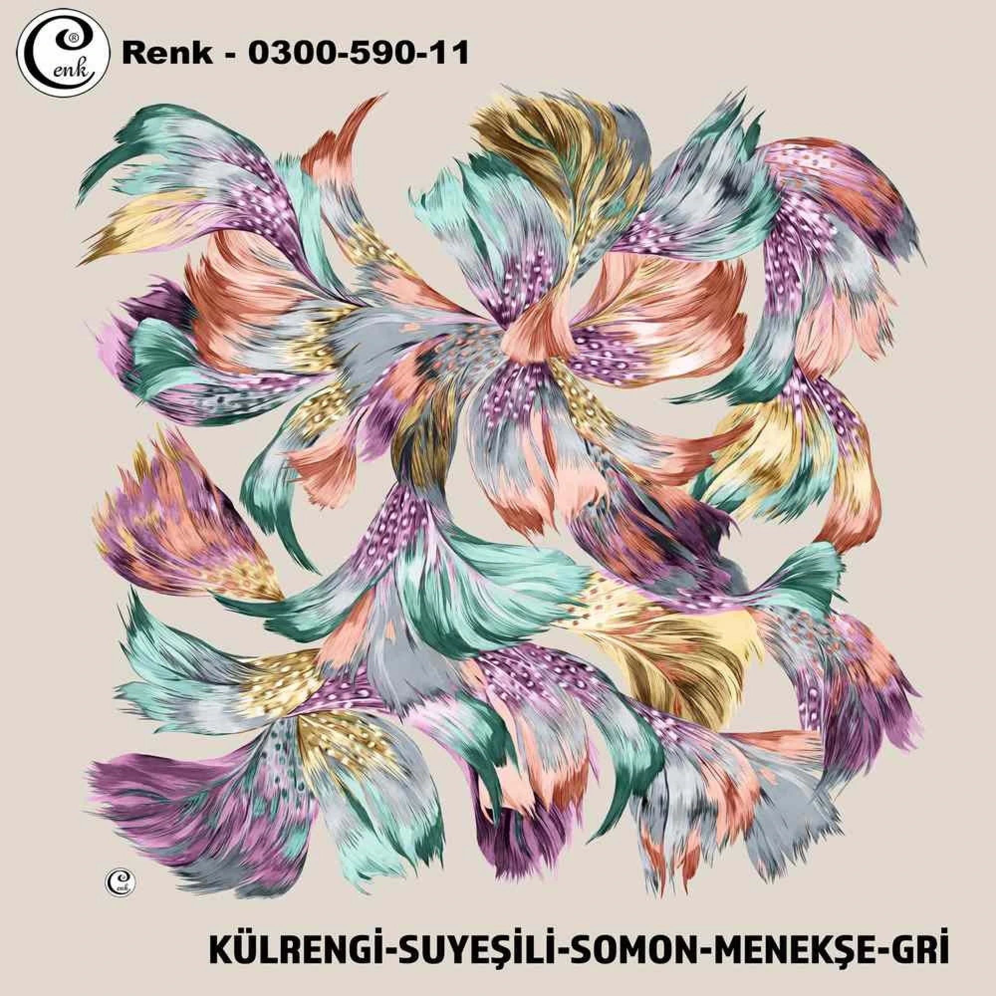 Cenk Desenli Oyalık Yazma 590-11