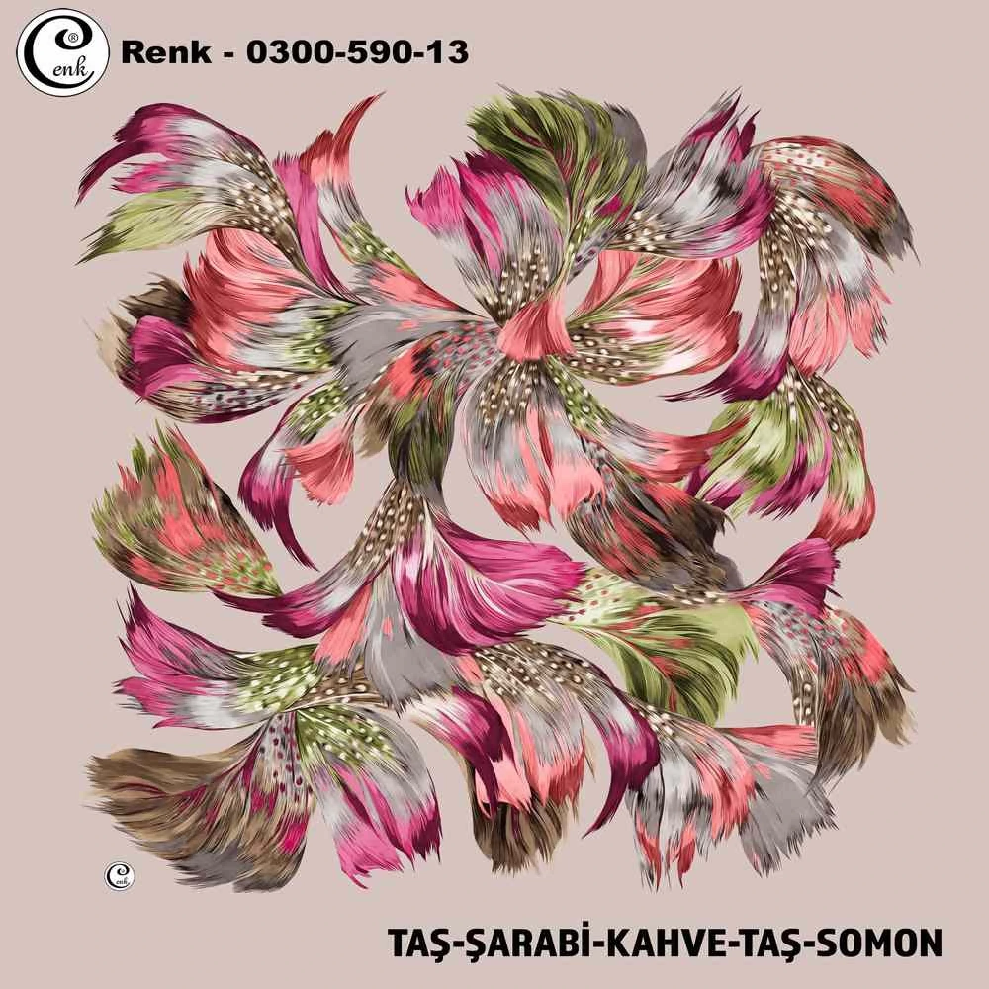 Cenk Desenli Oyalık Yazma 590-13