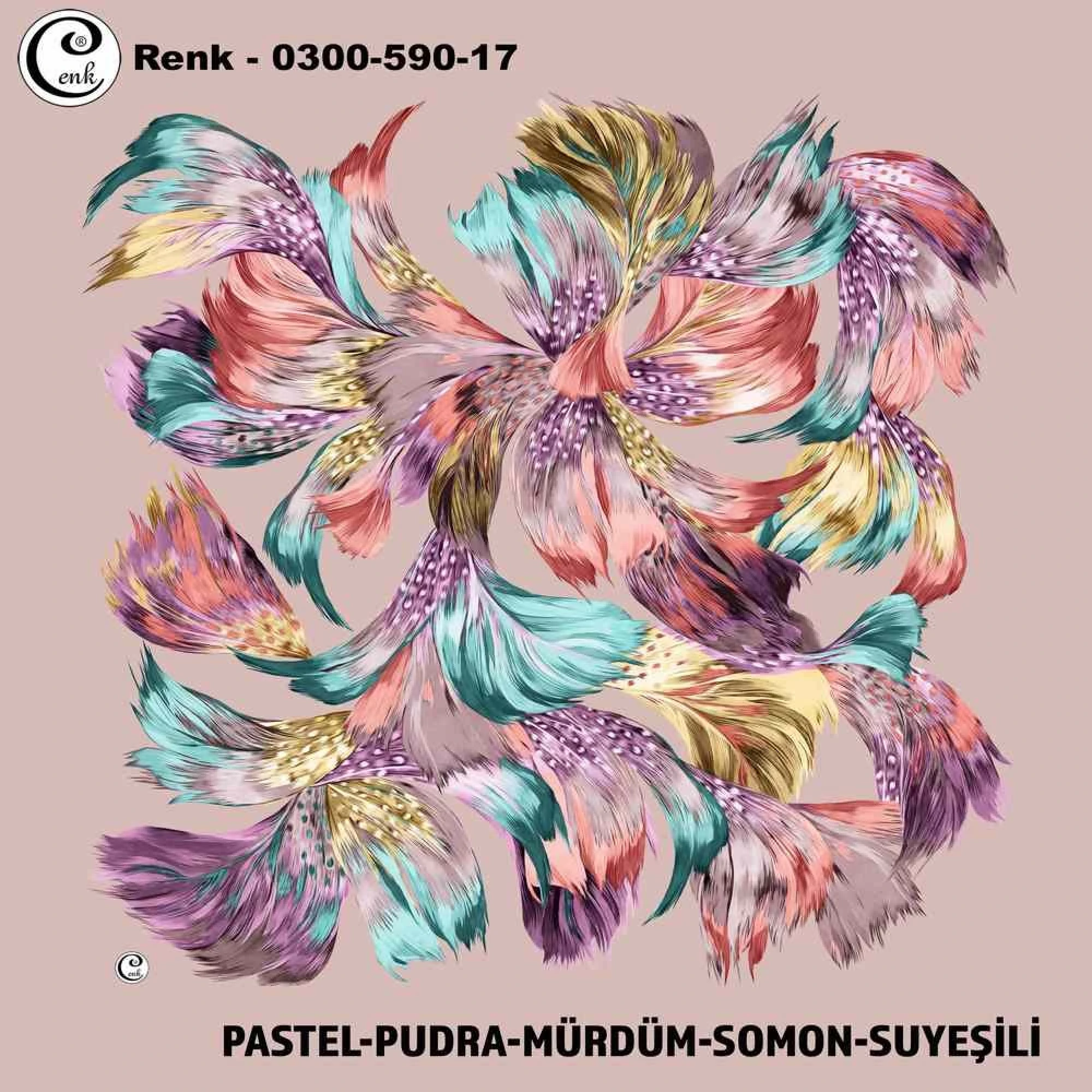 Cenk Desenli Oyalık Yazma 590-17