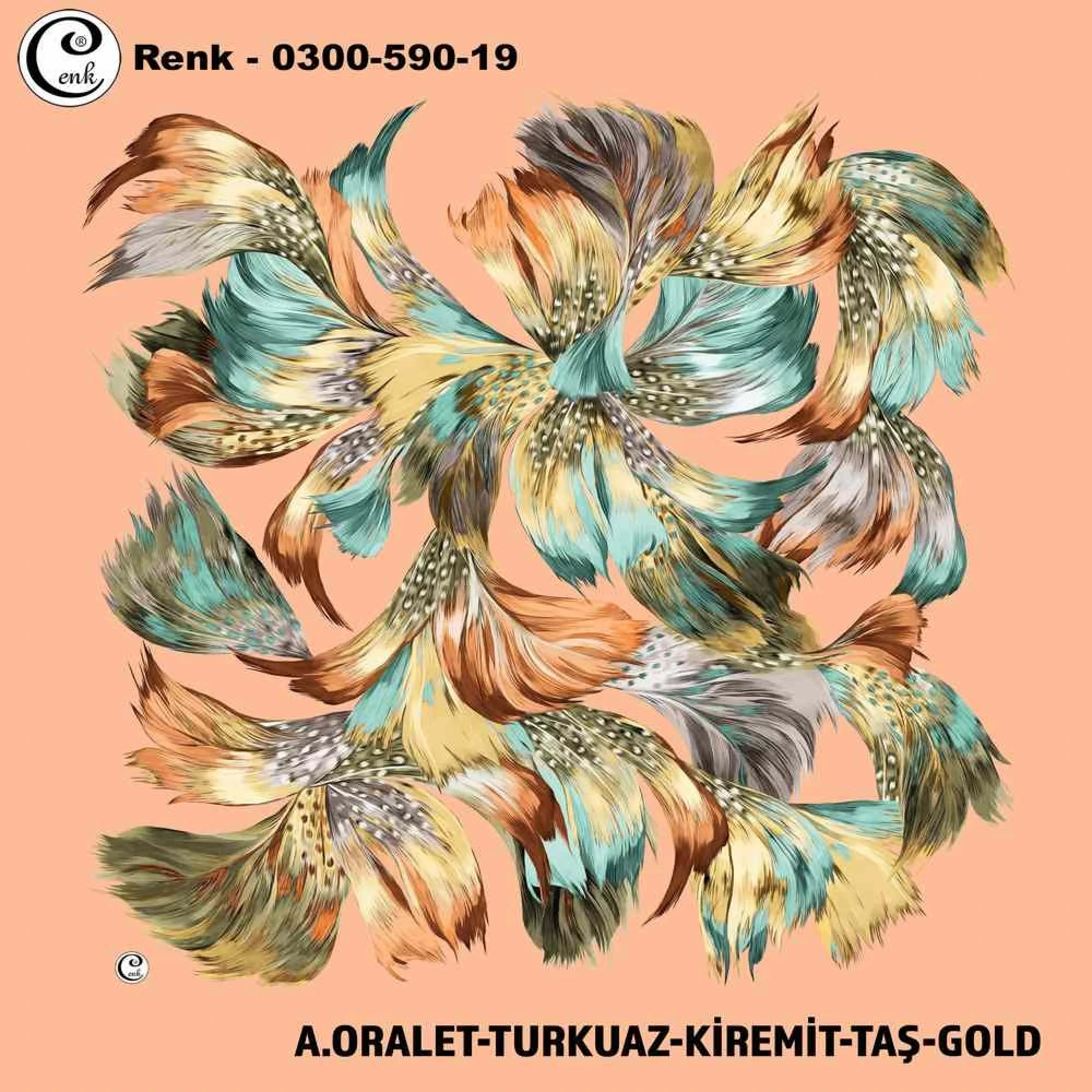 Cenk Desenli Oyalık Yazma 590-19