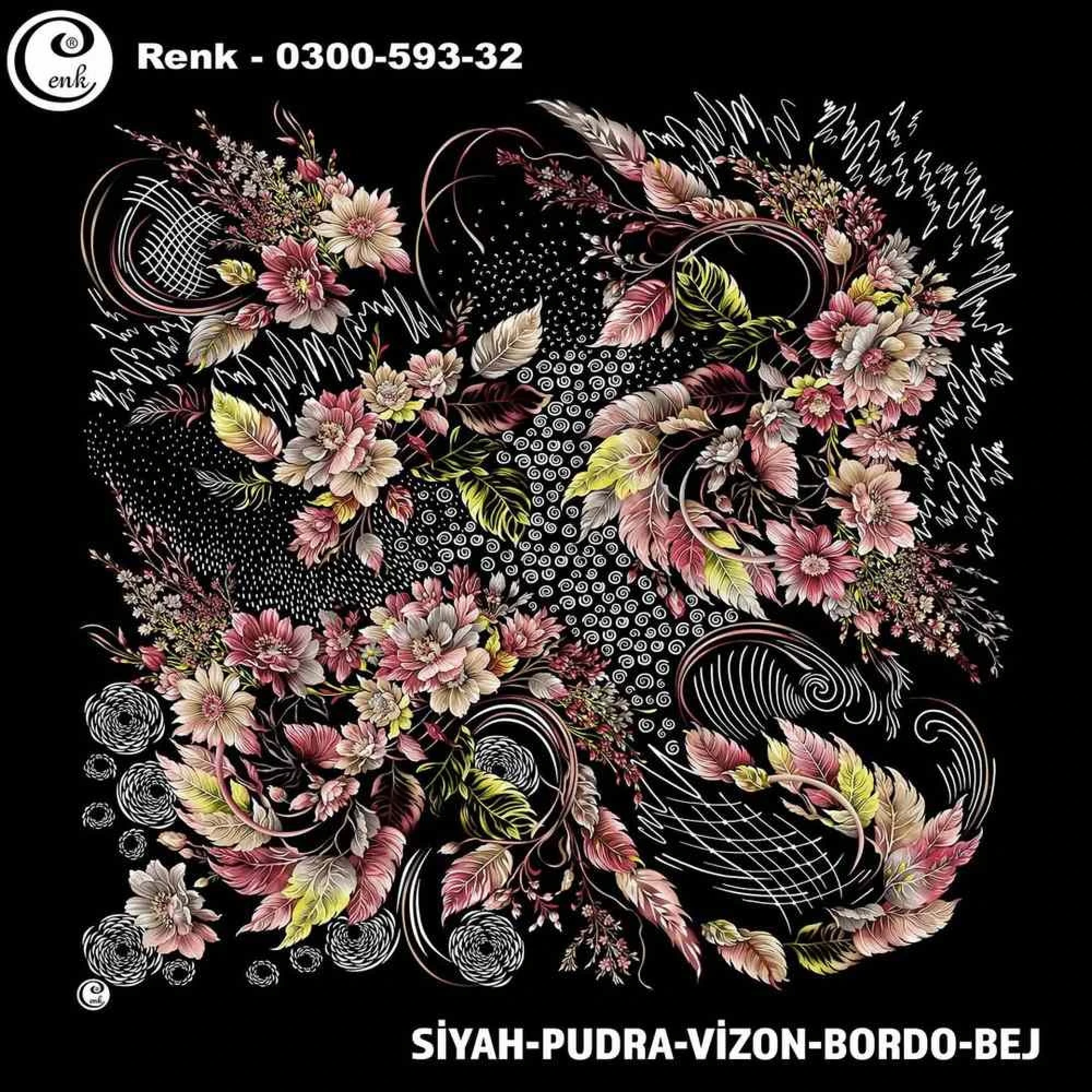 Cenk Desenli Oyalık Yazma 593-32