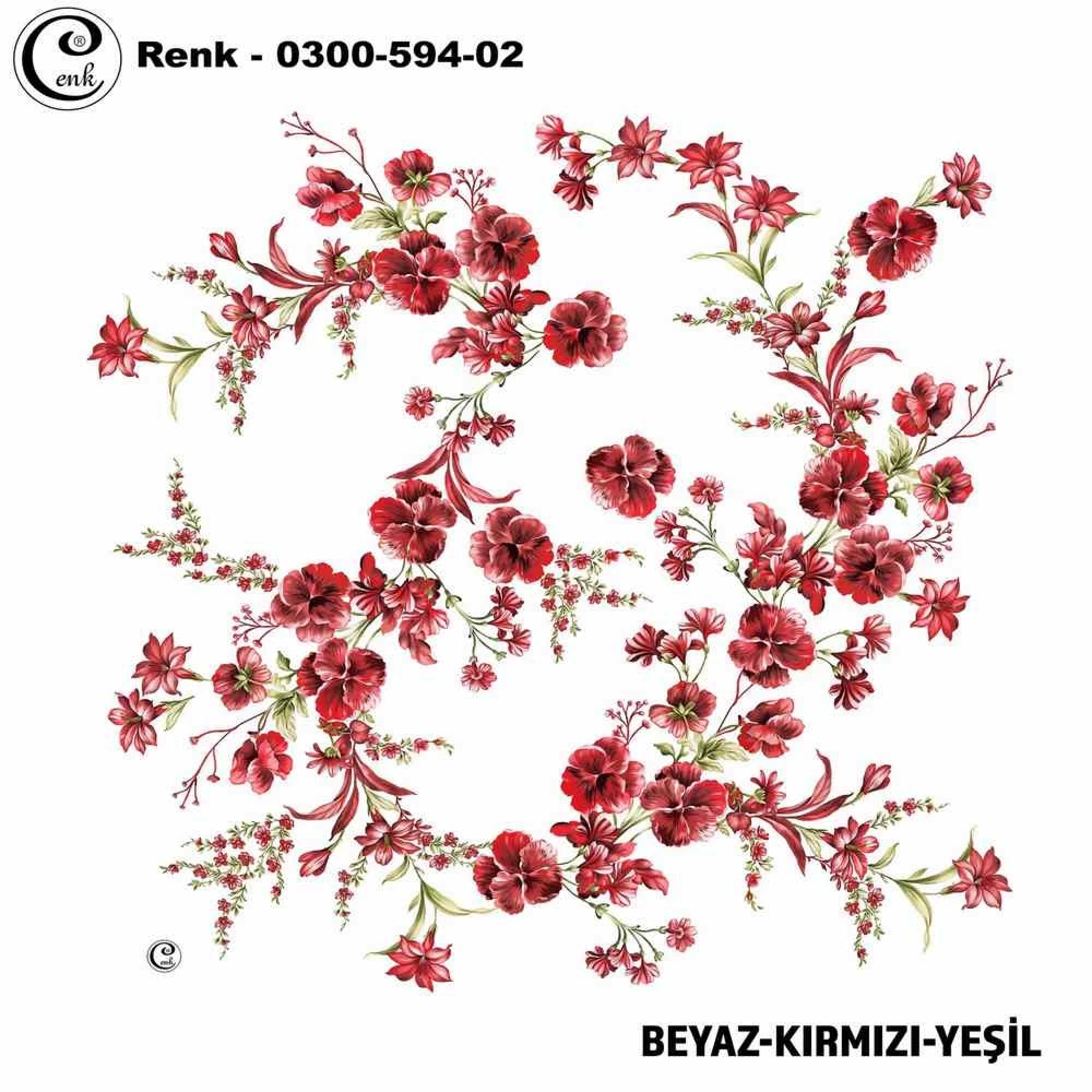 Cenk Desenli Oyalık Yazma 594-02