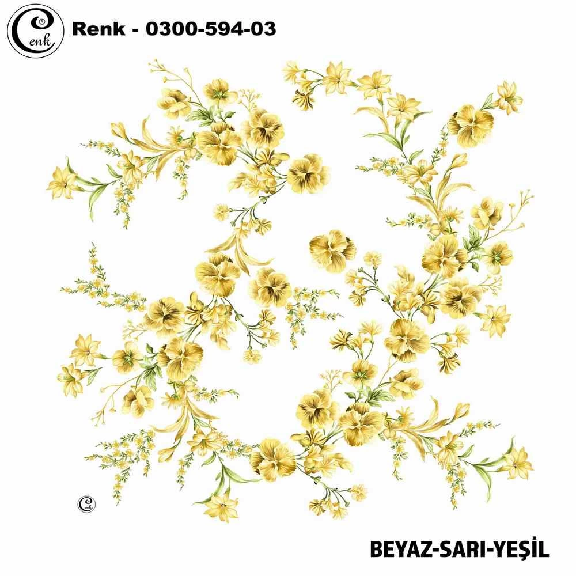Cenk Desenli Oyalık Yazma 594-03